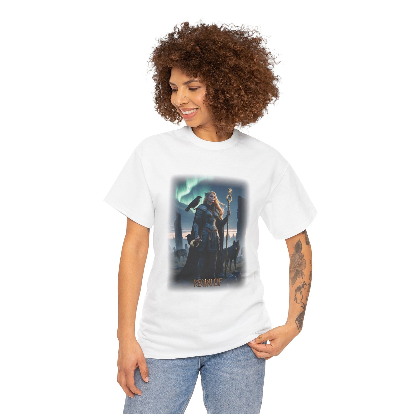 REGINLEIF Valkyrie T-Shirt - She who inherits the gods counsel - Norse Mythology