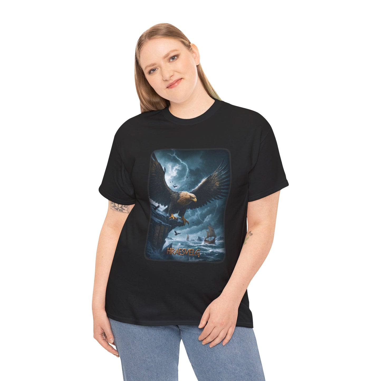 HRAESVELG T-Shirt - Takes the form of a massive eagle - Norse Mythology