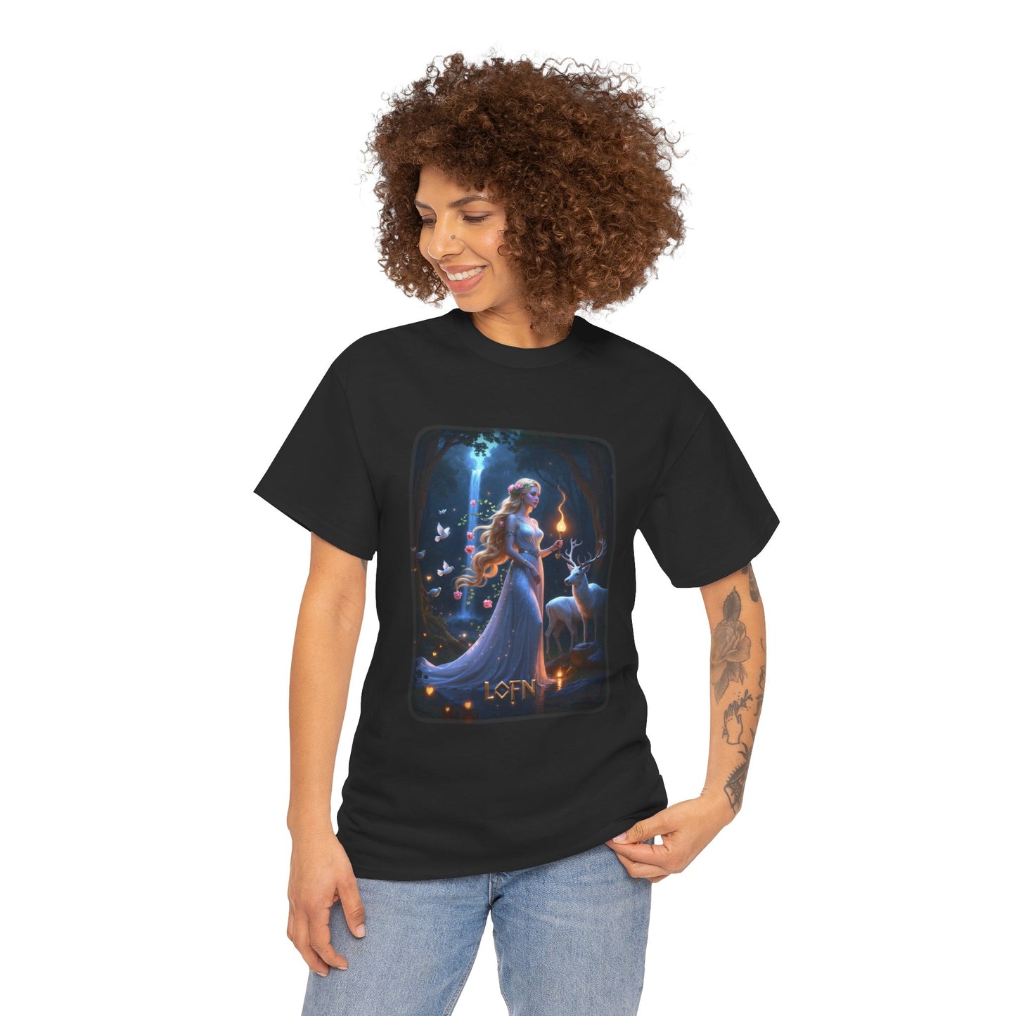 LOFN T-Shirt - Goddess of love, forbidden relationships, and secret connections - Norse Mythology