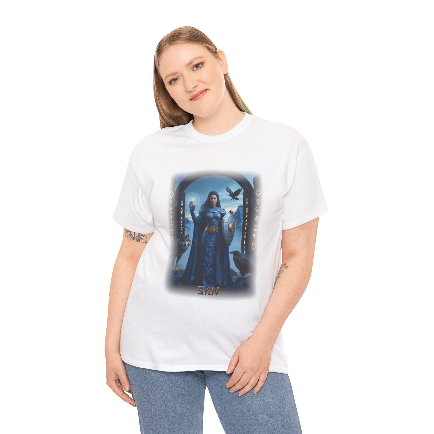 SYN T-Shirt - Goddess of justice, protection, and the rejection of unlawful claims - Norse Mythology
