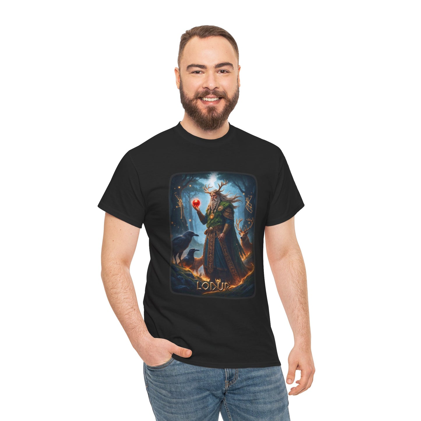 LODUR T-Shirt - Plays a crucial role in the creation of mankind - Norse Mythology