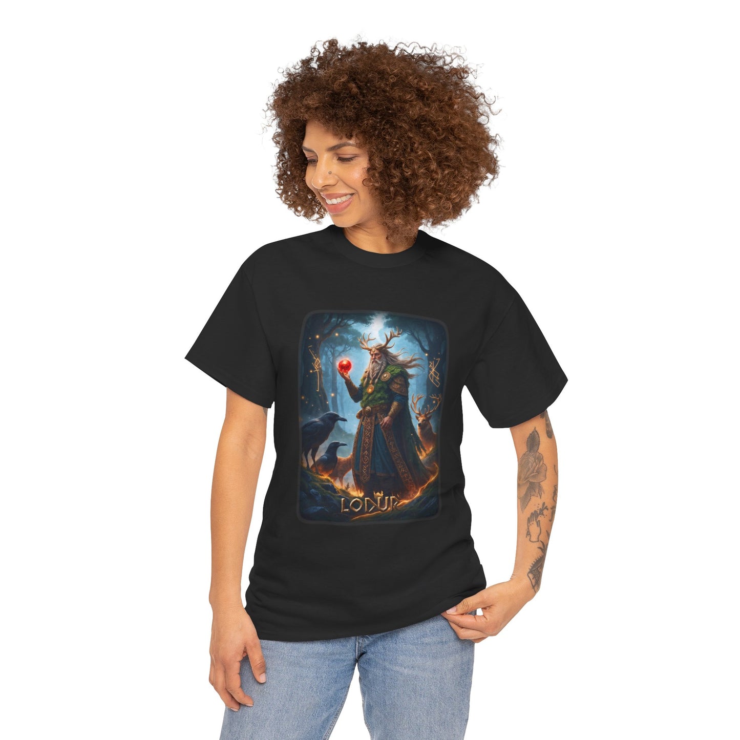 LODUR T-Shirt - Plays a crucial role in the creation of mankind - Norse Mythology
