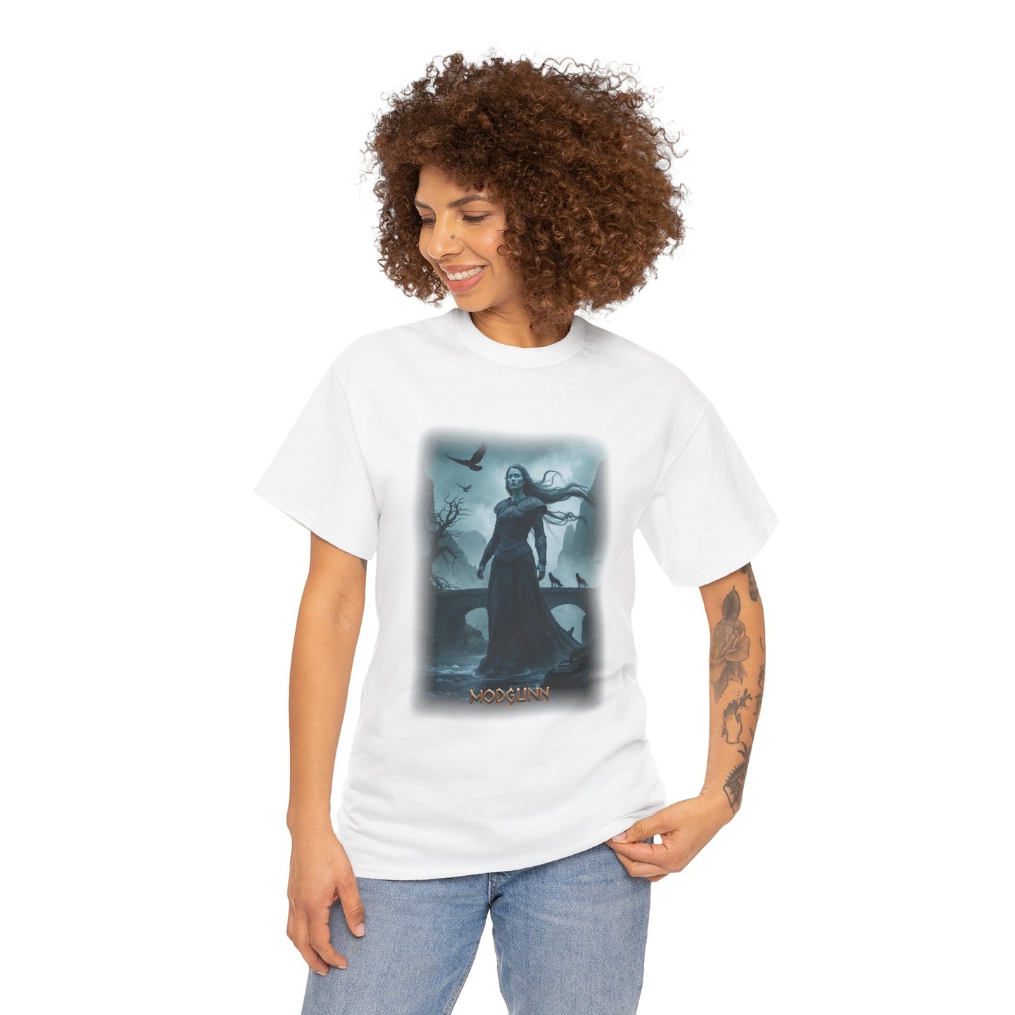 MODGUNN T-Shirt - Guardian of the bridge leading to Helheim - Norse Mythology