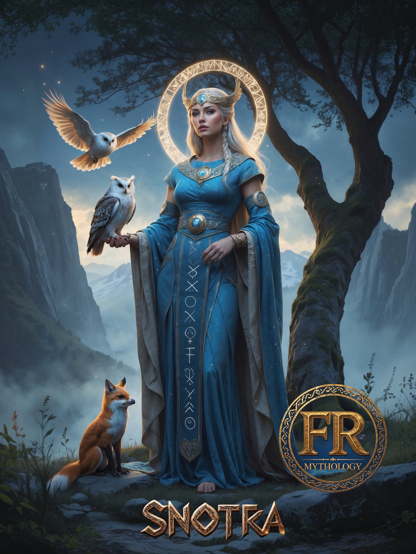SNOTRA T-Shirt - Goddess associated with wisdom, intelligence, and propriety - Norse Mythology