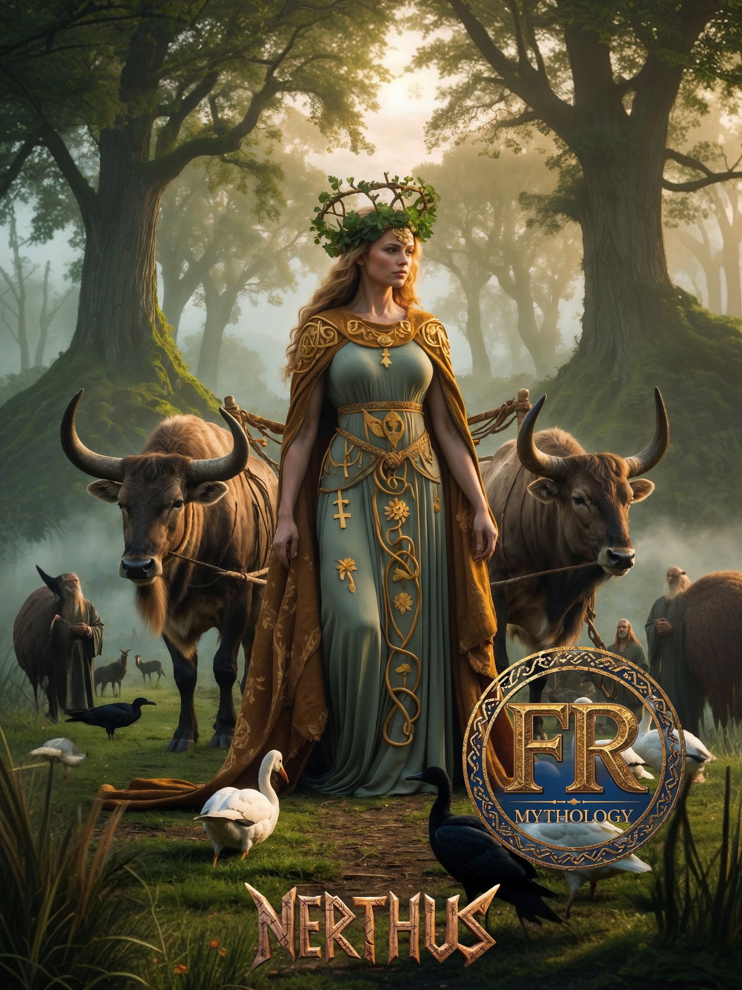 NERTHUS T-Shirt - Goddess associated with the earth, fertility, and peace - Norse Mythology