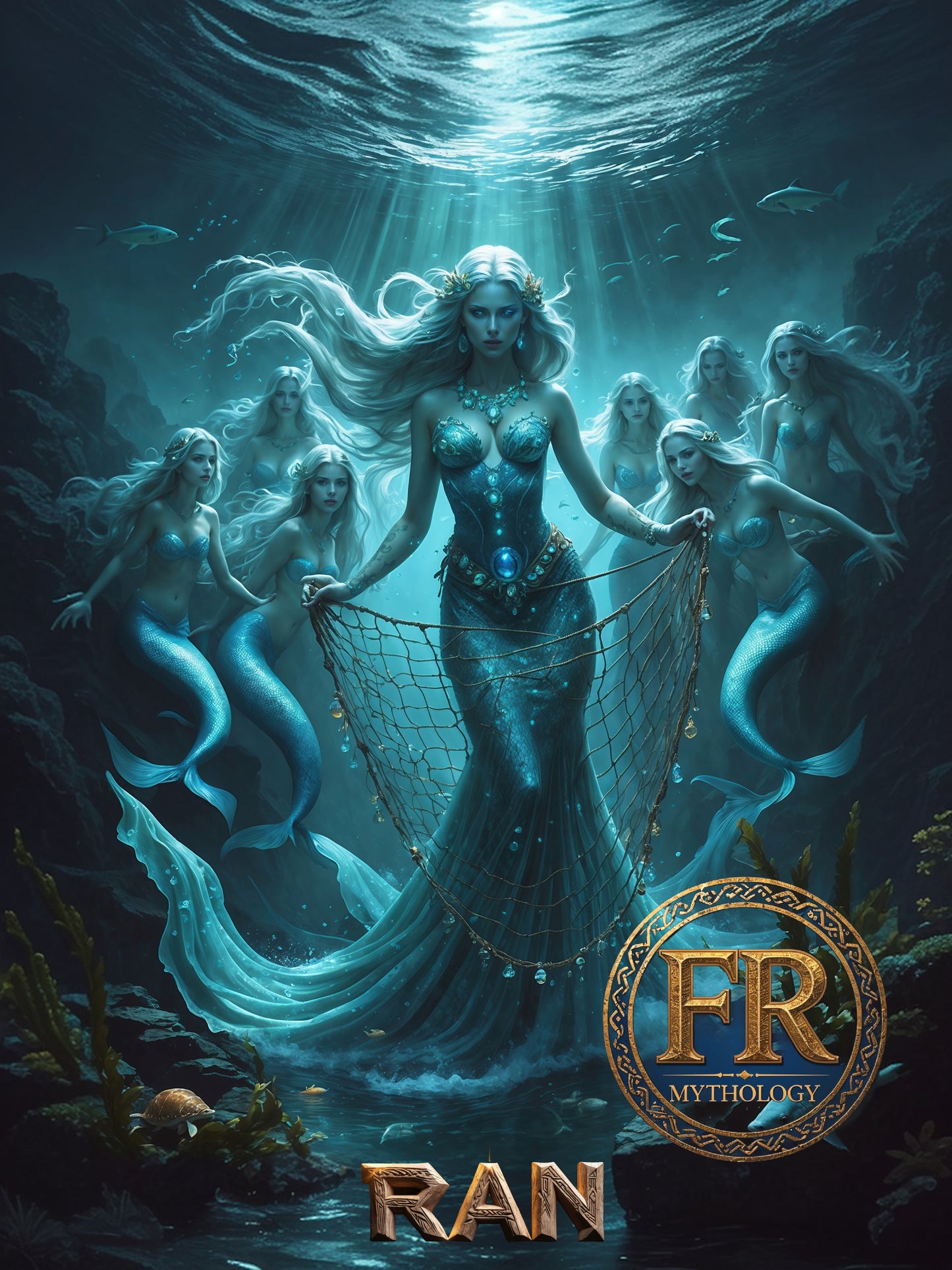 RAN T-Shirt - Fearsome goddess who rules over the depths of the sea -Norse Mythology