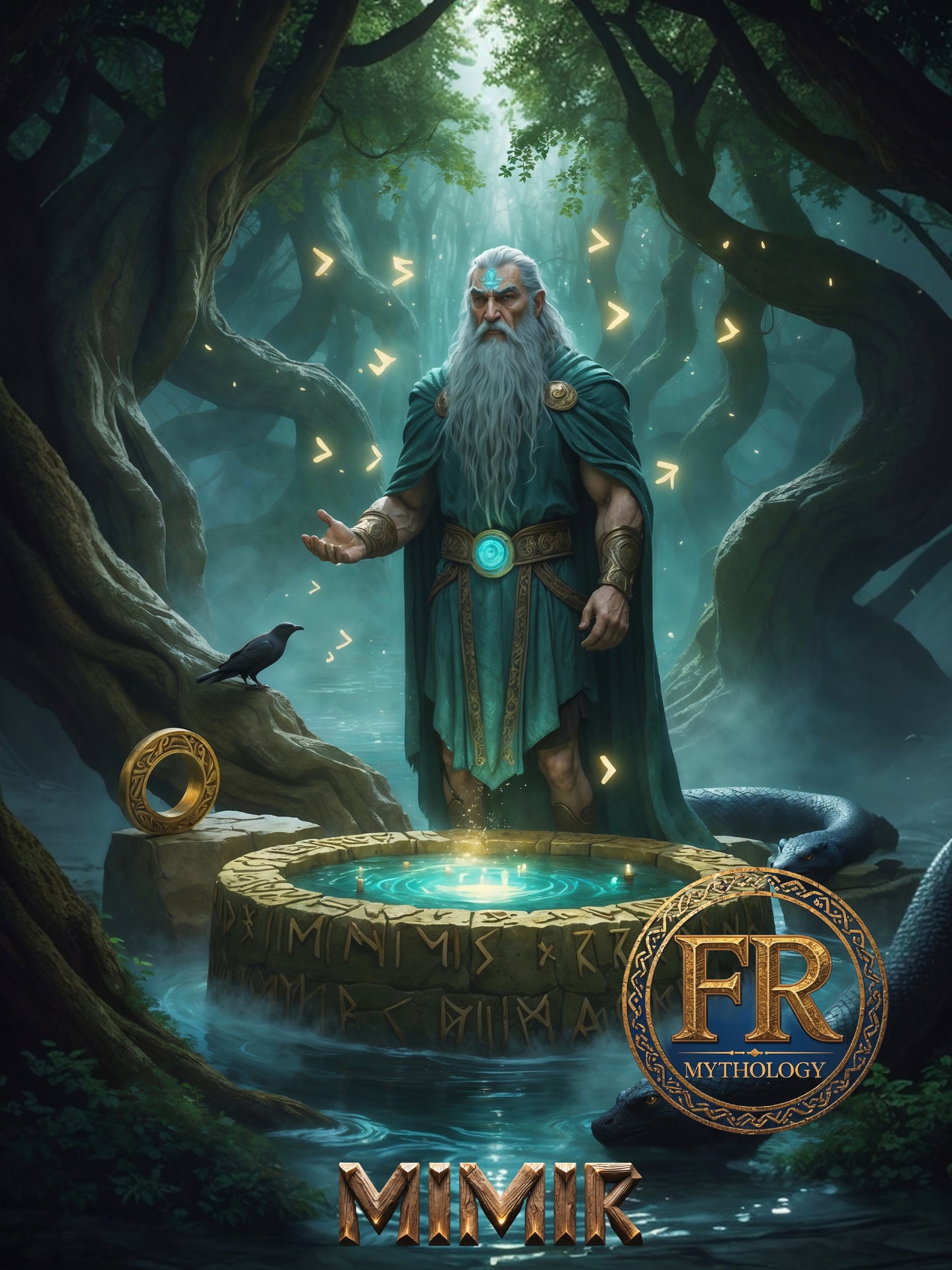 MIMIR T-Shirt - Known as a deity of wisdom and knowledge - Norse Mythology