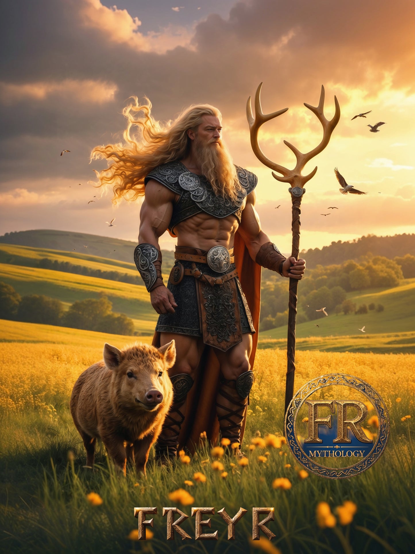 FREYR T-Shirt - God of fertility, love, and the sun - Norse Mythology