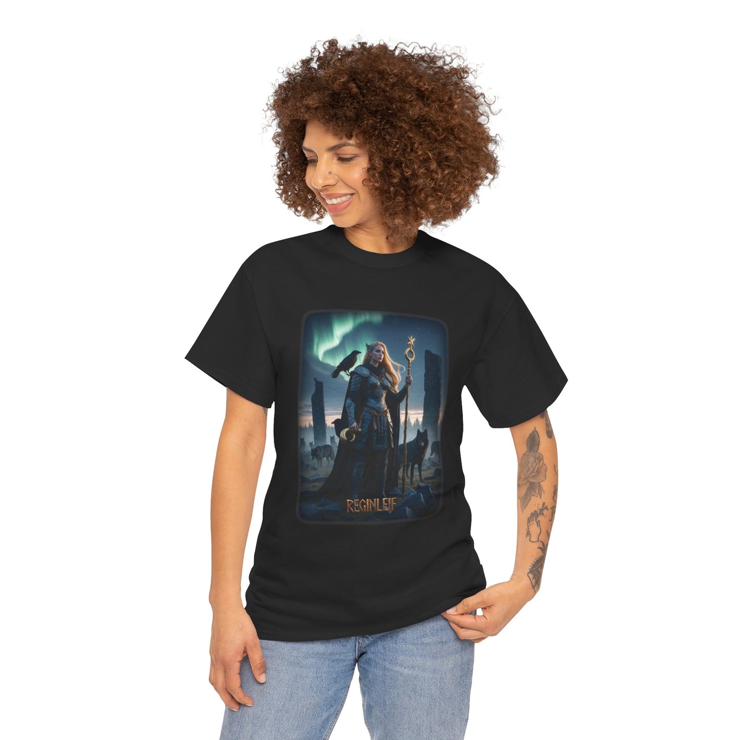 REGINLEIF Valkyrie T-Shirt - She who inherits the gods counsel - Norse Mythology