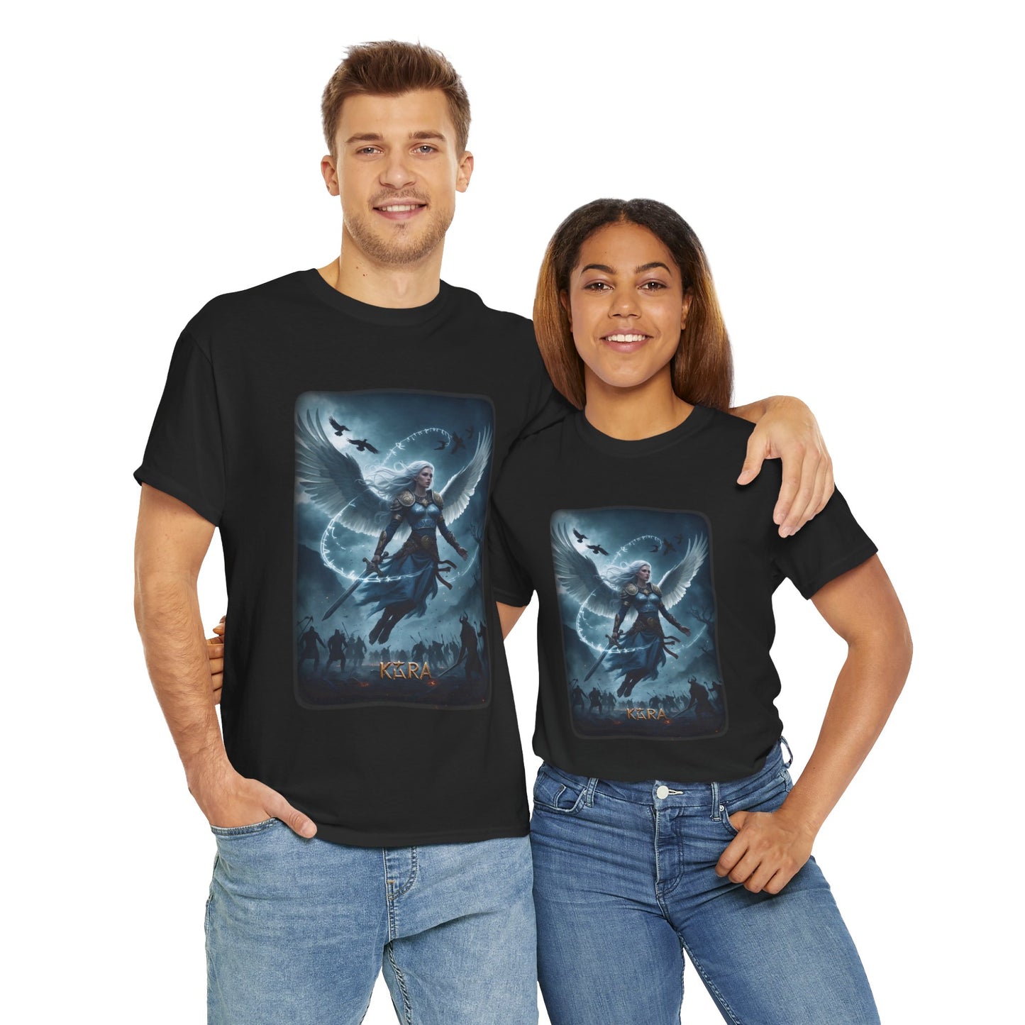 KÁRA Valkyrie T-Shirt - Can shapeshift into a swan and protect her mortal love Helgi - Norse Mythology