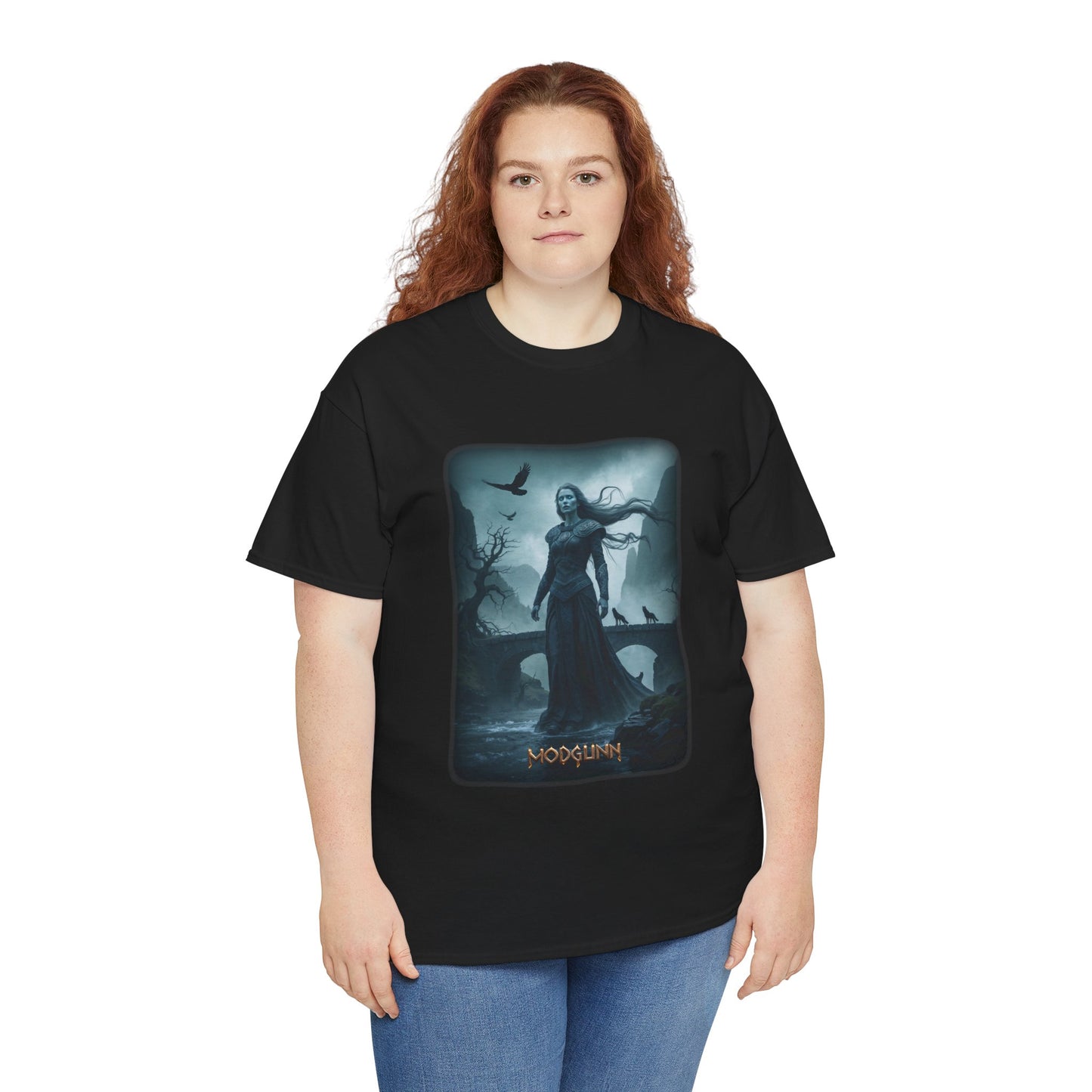 MODGUNN T-Shirt - Guardian of the bridge leading to Helheim - Norse Mythology