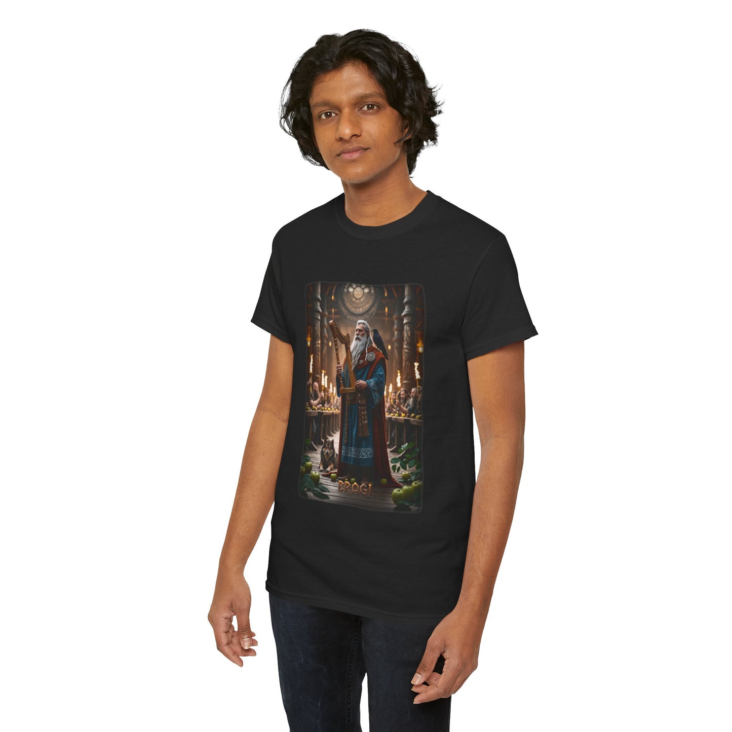 BRAGI T-Shirt - Known for his wisdom, mastery of words, and the power of speech and song - Norse Mythology