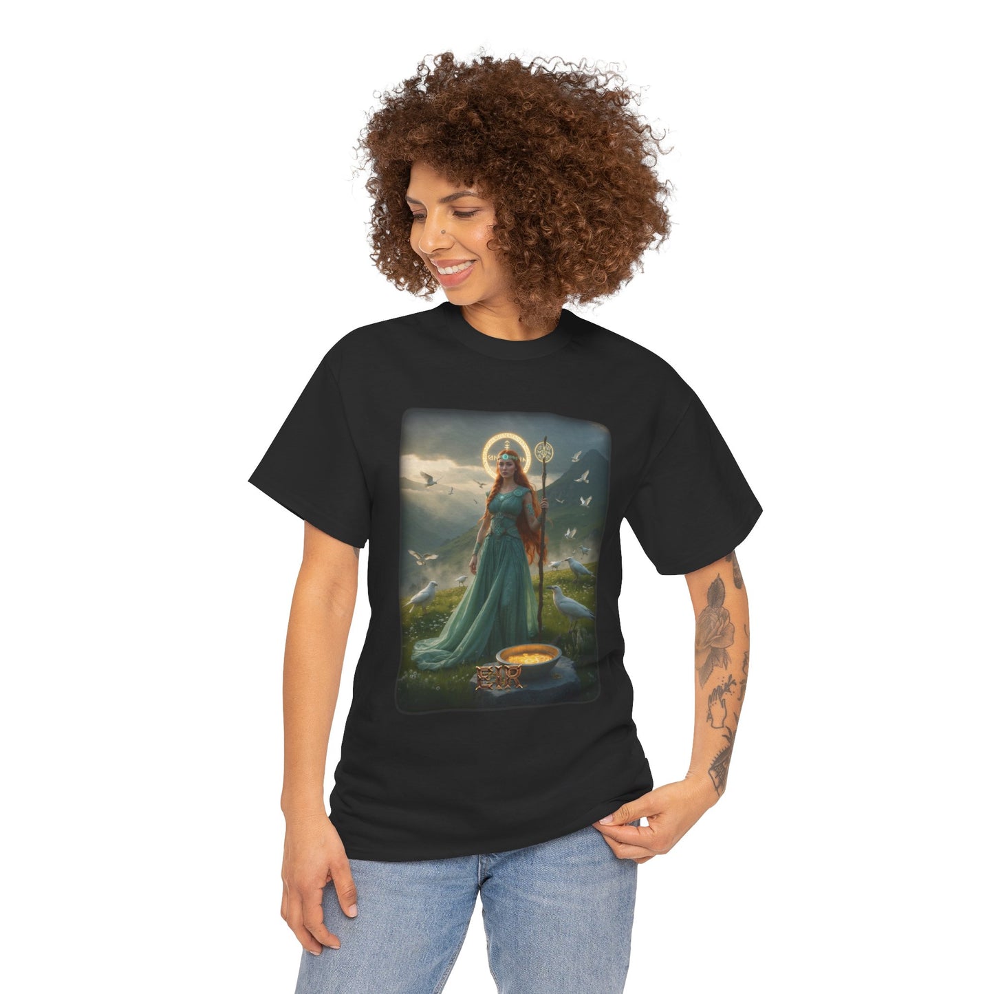 EIR Valkyrie T-Shirt - Associated with medicine, healing, and protection from illness - Norse Mythology