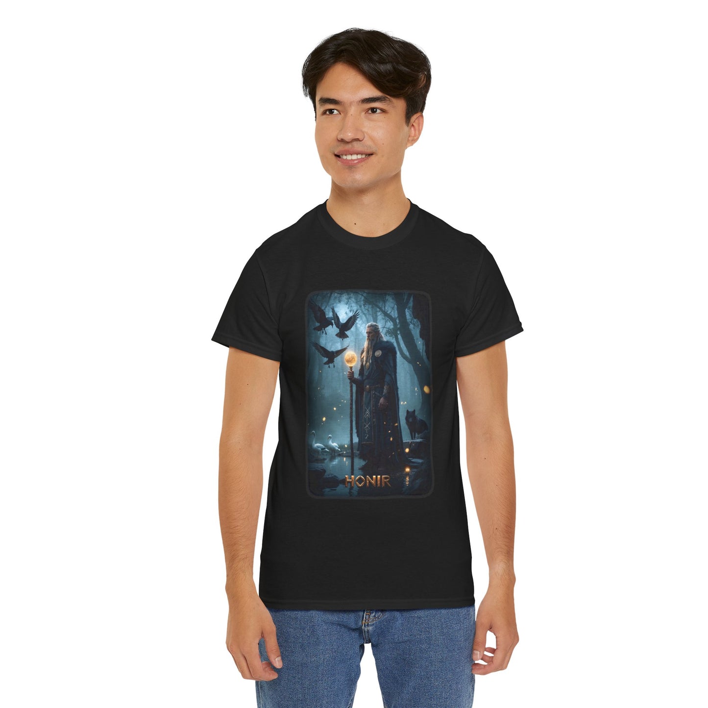 HONIR T-Shirt - One of the three gods who created the first humans - Norse Mythology