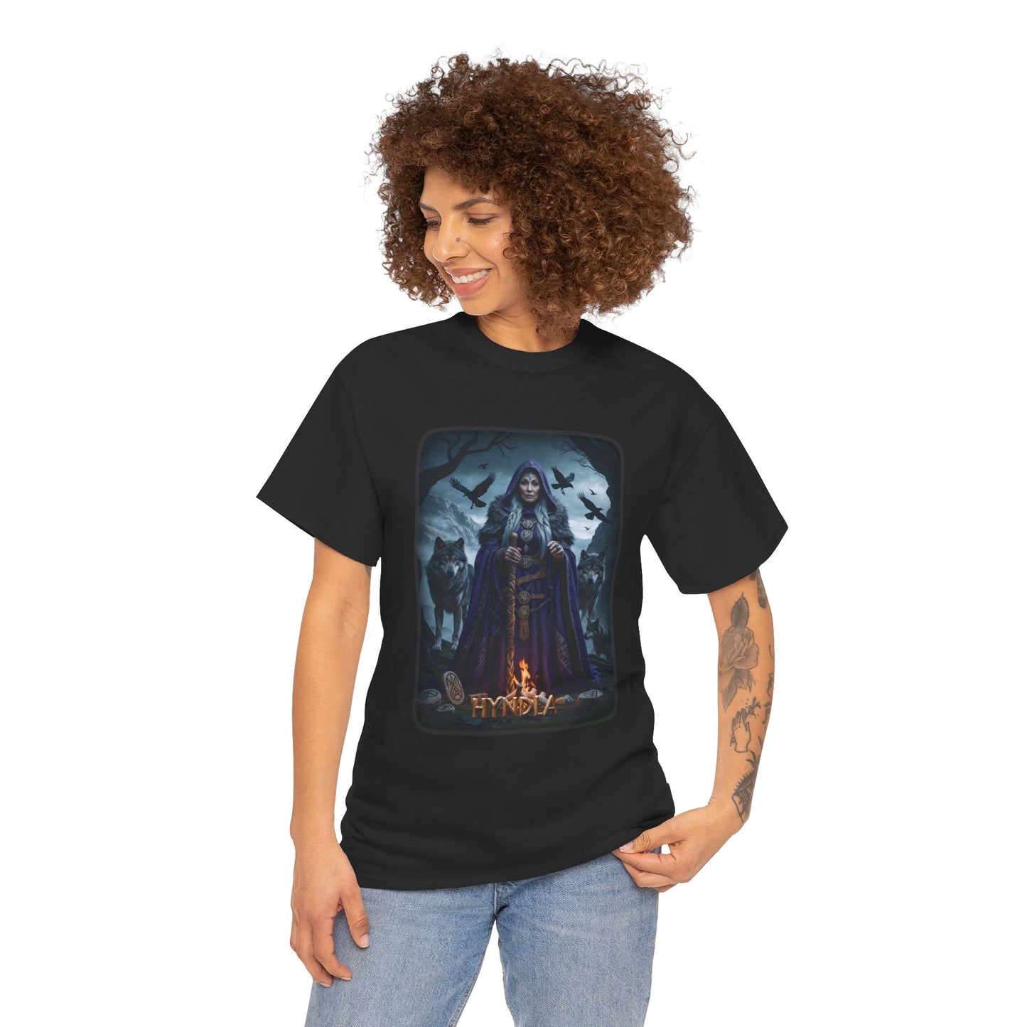 HYNDLA T-Shirt - A wise and enigmatic völva (seeress) - Norse Mythology