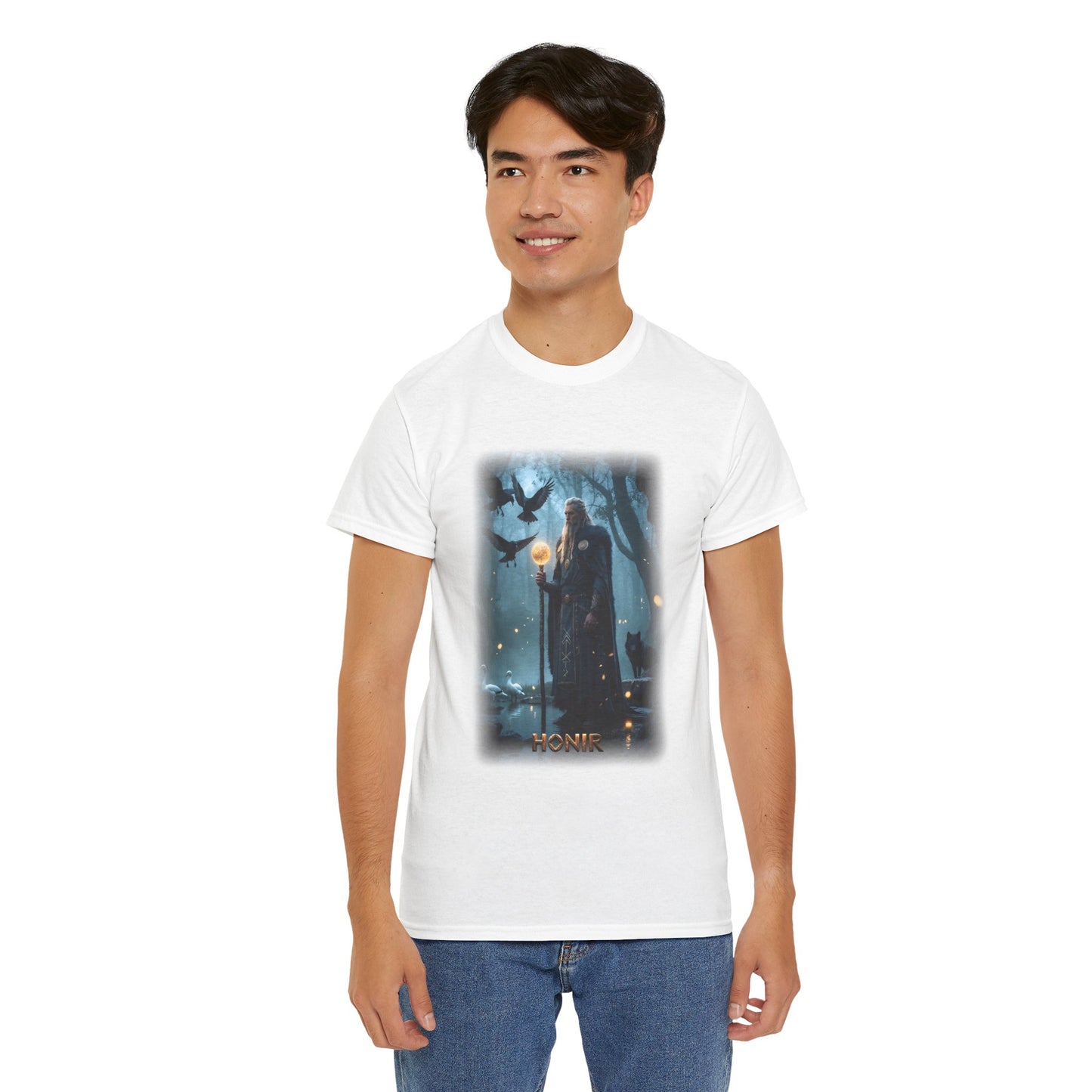 HONIR T-Shirt - One of the three gods who created the first humans - Norse Mythology