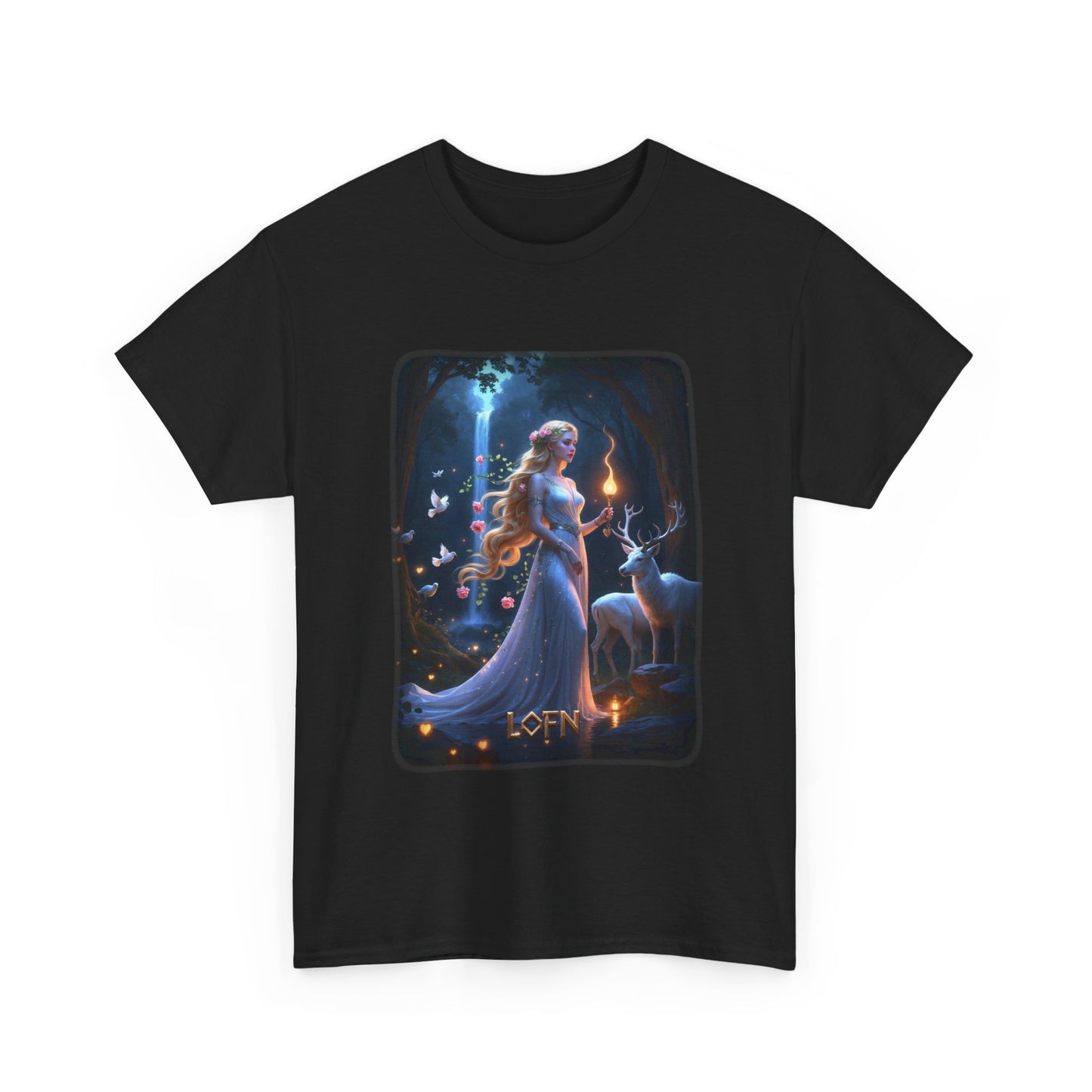 LOFN T-Shirt - Goddess of love, forbidden relationships, and secret connections - Norse Mythology