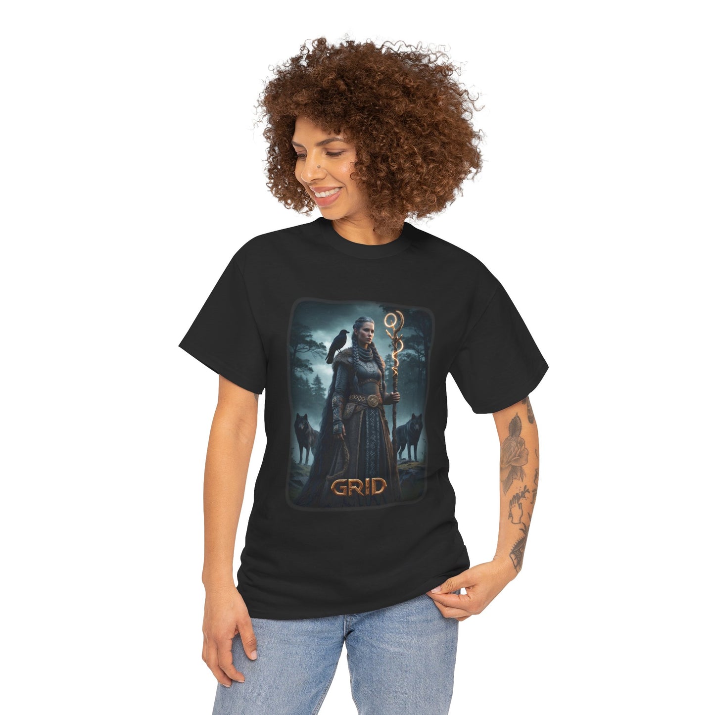 GRID T-Shirt - A powerful and independent Giantess - Norse Mythology