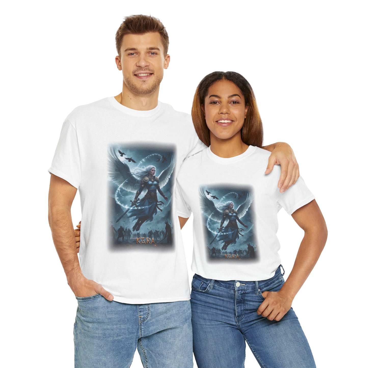 KÁRA Valkyrie T-Shirt - Can shapeshift into a swan and protect her mortal love Helgi - Norse Mythology