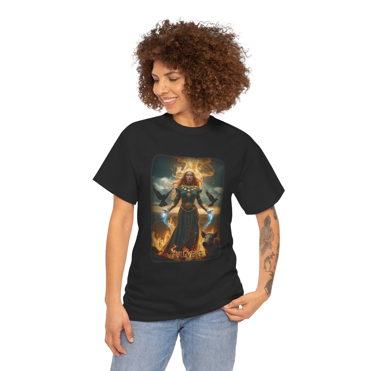 GULLVEIG T-Shirt - Goddness of death and resurrection - Norse Mythology