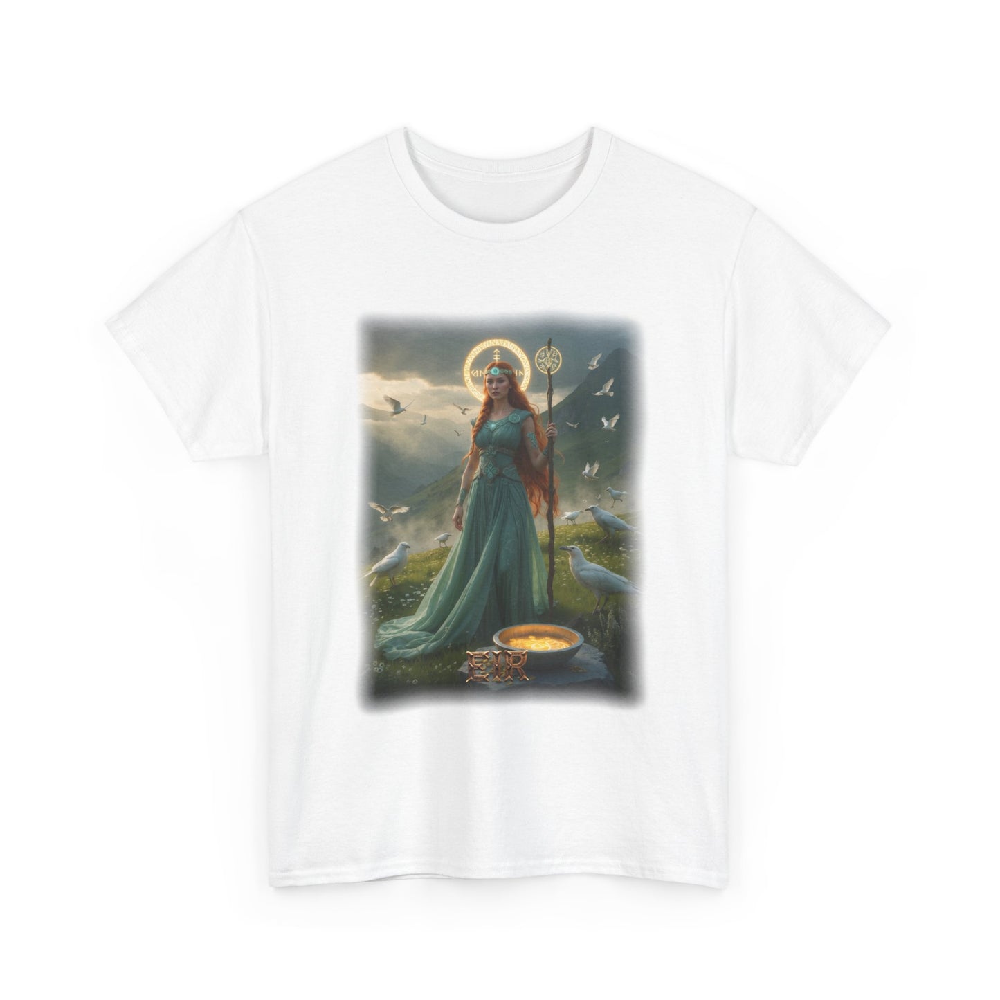 EIR Valkyrie T-Shirt - Associated with medicine, healing, and protection from illness - Norse Mythology