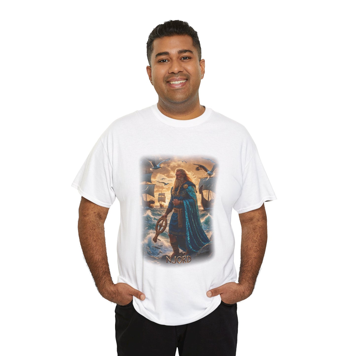 NJORD T-Shirt - Known as the god of the sea, wind, and wealth - Norse Mythology