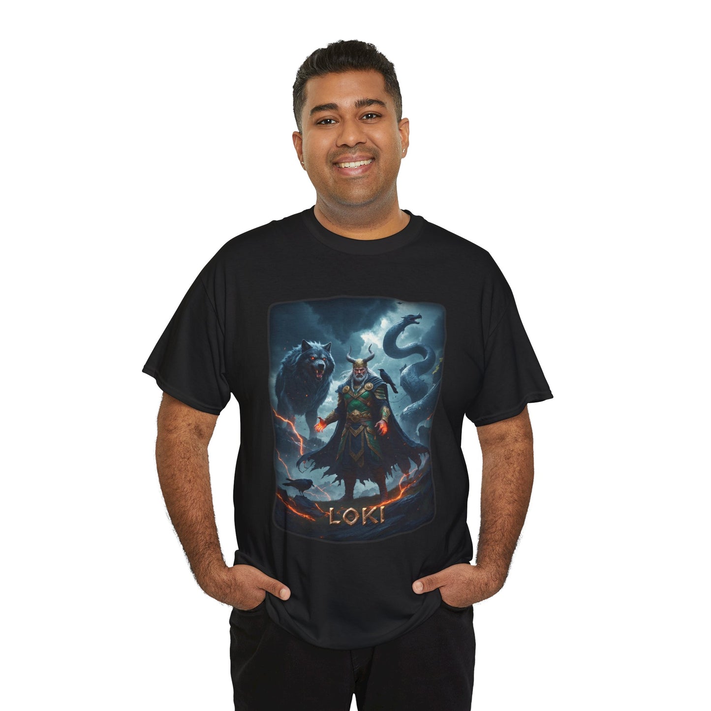 LOKI T-Shirt - Associated with deception, chaos, and change - Norse Mythology