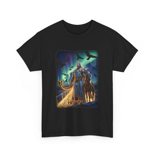 HEIMDALL T-Shirt - Guardian of Bifröst, the shimmering rainbow bridge that connects Midgard to Asgard - Norse Mythology