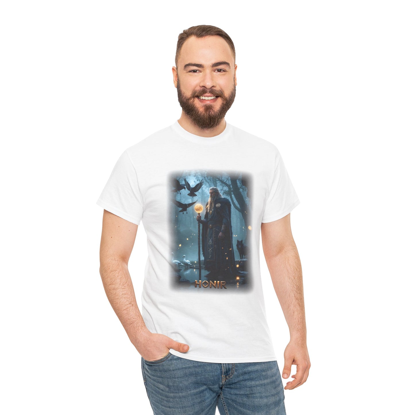 HONIR T-Shirt - One of the three gods who created the first humans - Norse Mythology