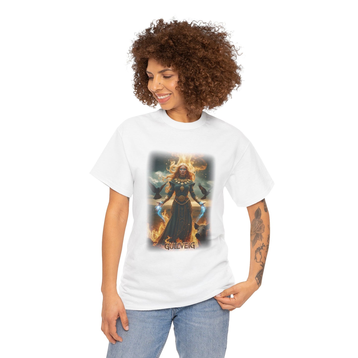 GULLVEIG T-Shirt - Goddness of death and resurrection - Norse Mythology