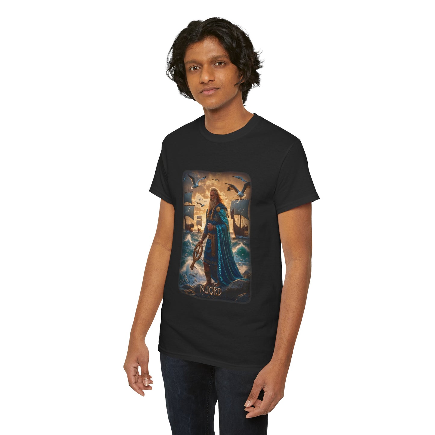 NJORD T-Shirt - Known as the god of the sea, wind, and wealth - Norse Mythology