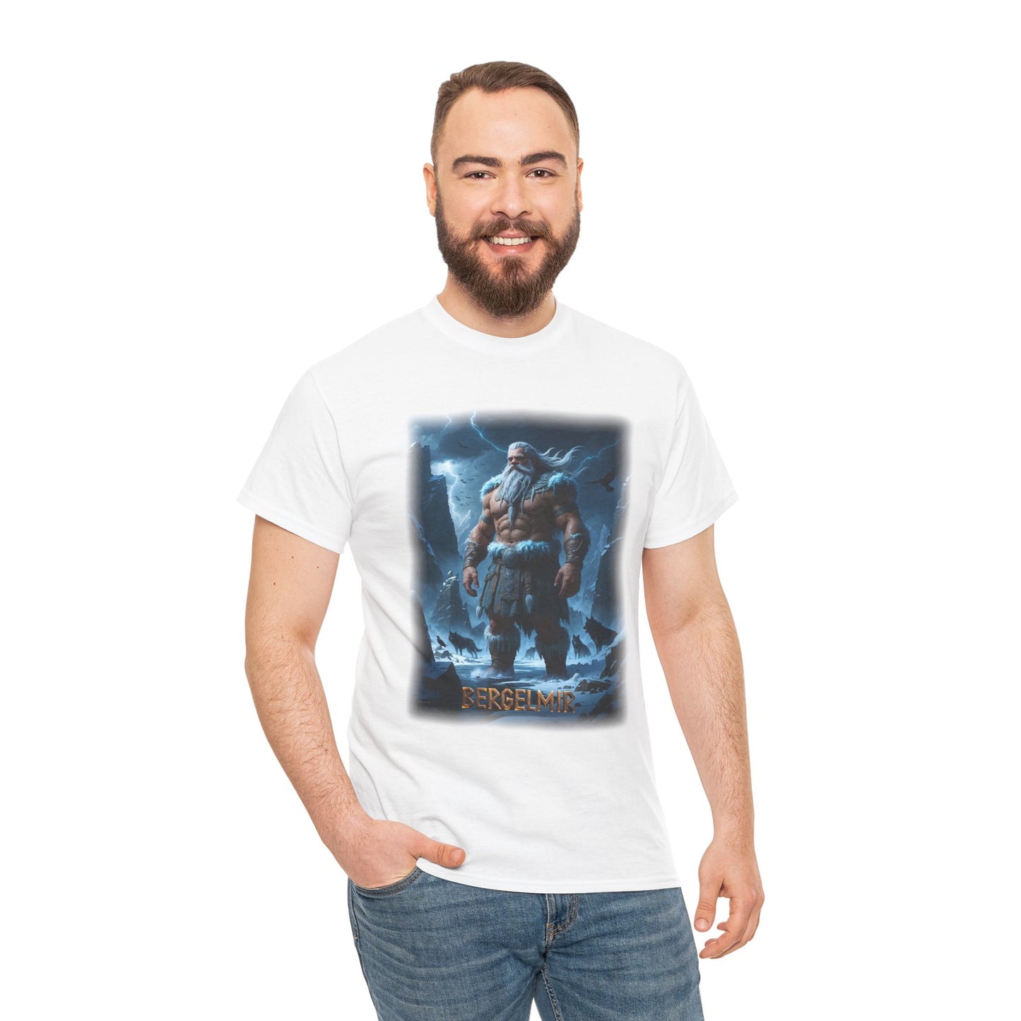 BERGELMIR T-Shirt - Symbolizes rebirth and resilience - Norse Mythology
