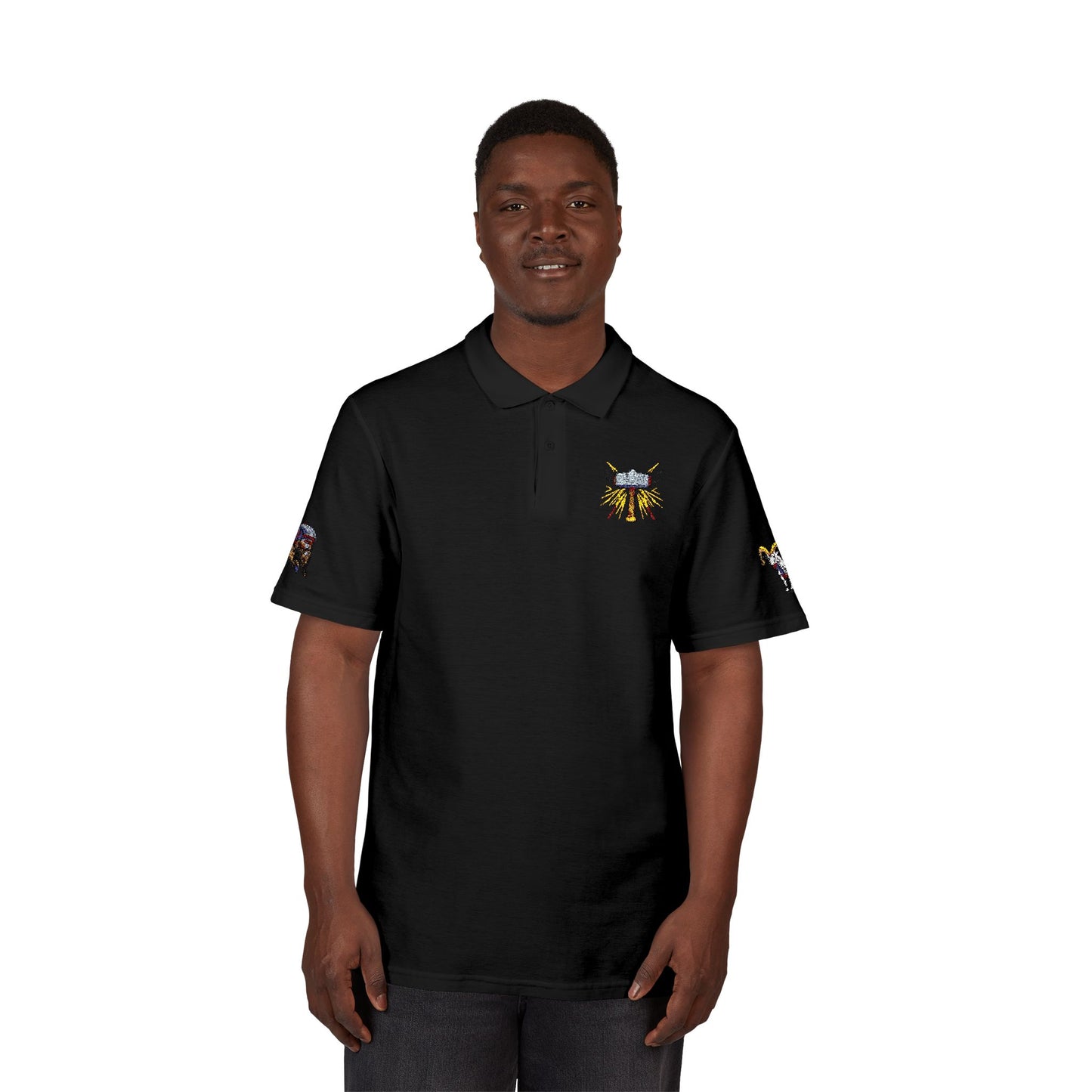 Thor Embroidered Polo Shirt – Norse Mythology Inspired Viking Apparel