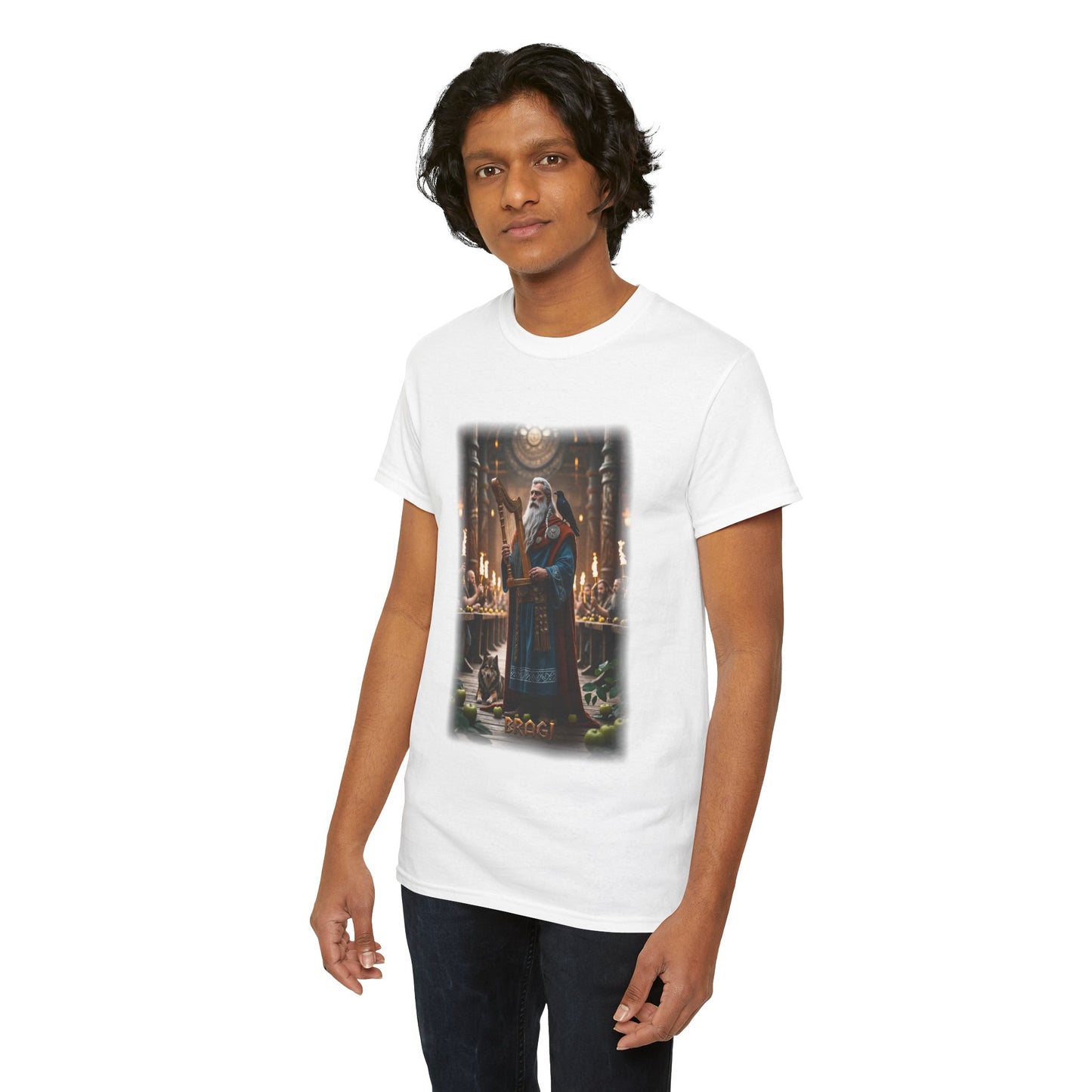 BRAGI T-Shirt - Known for his wisdom, mastery of words, and the power of speech and song - Norse Mythology