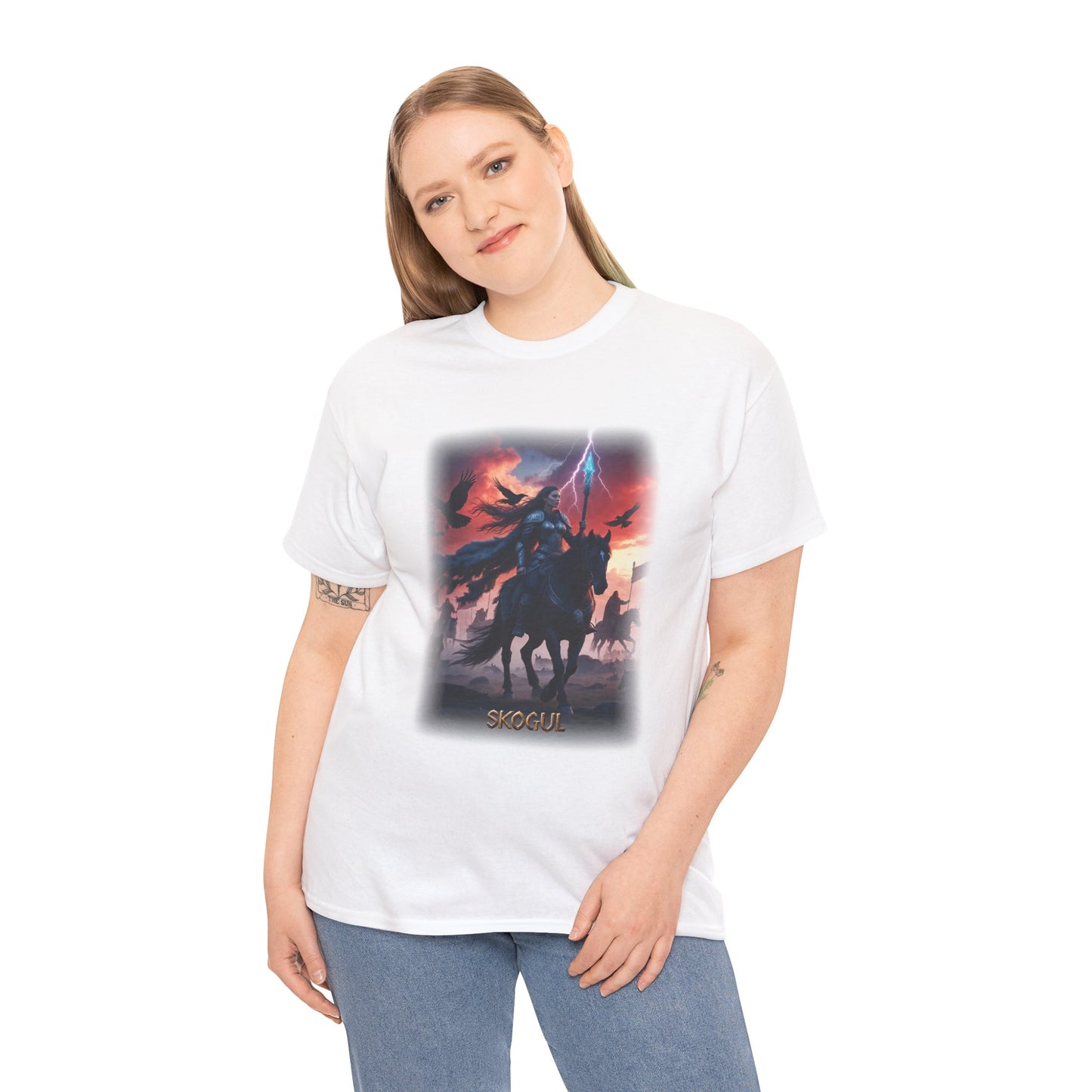 SKÖGUL Valkyrie T-Shirt - Role as a harbinger of war and death - Norse Mythology