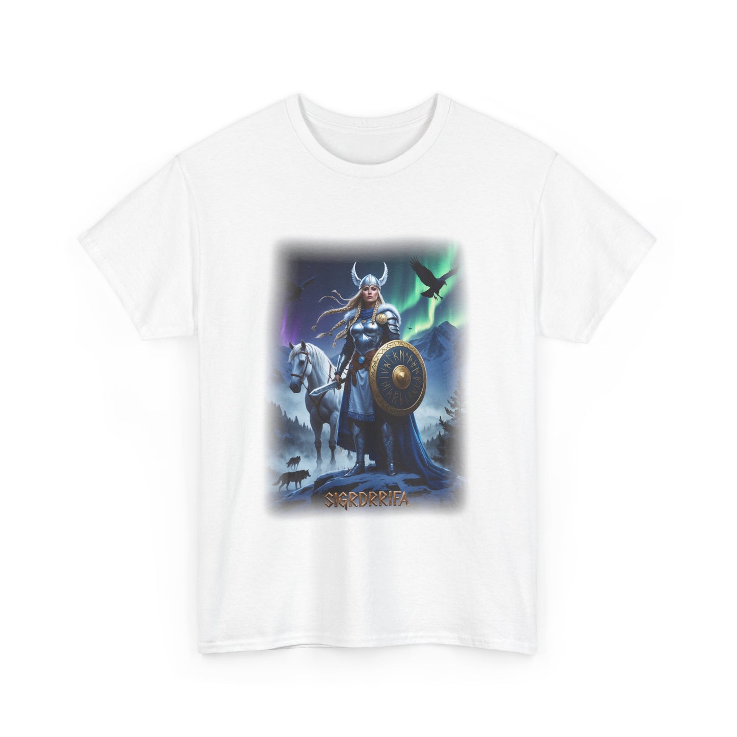 SIGRDRÍFA Valkyrie T-Shirt -  Warrior maidens who serve Odin - Norse Mythology