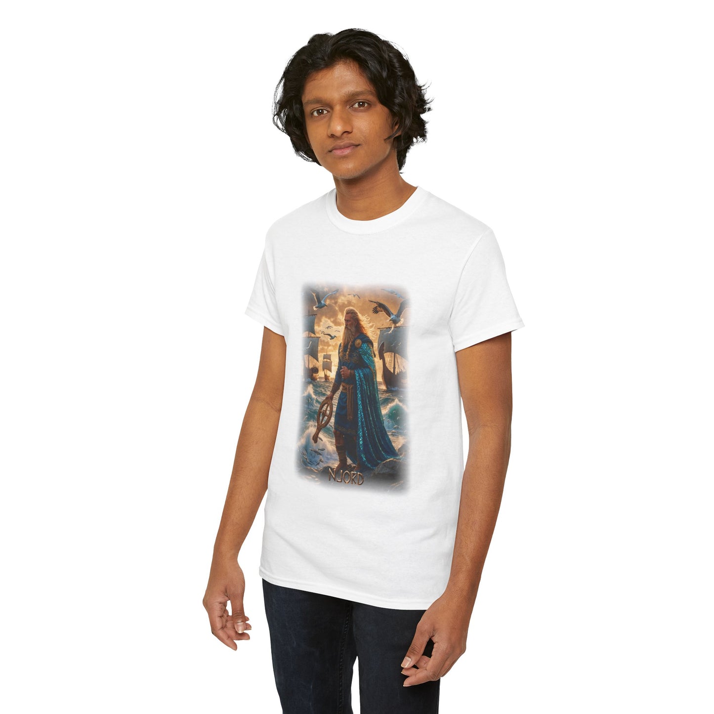NJORD T-Shirt - Known as the god of the sea, wind, and wealth - Norse Mythology