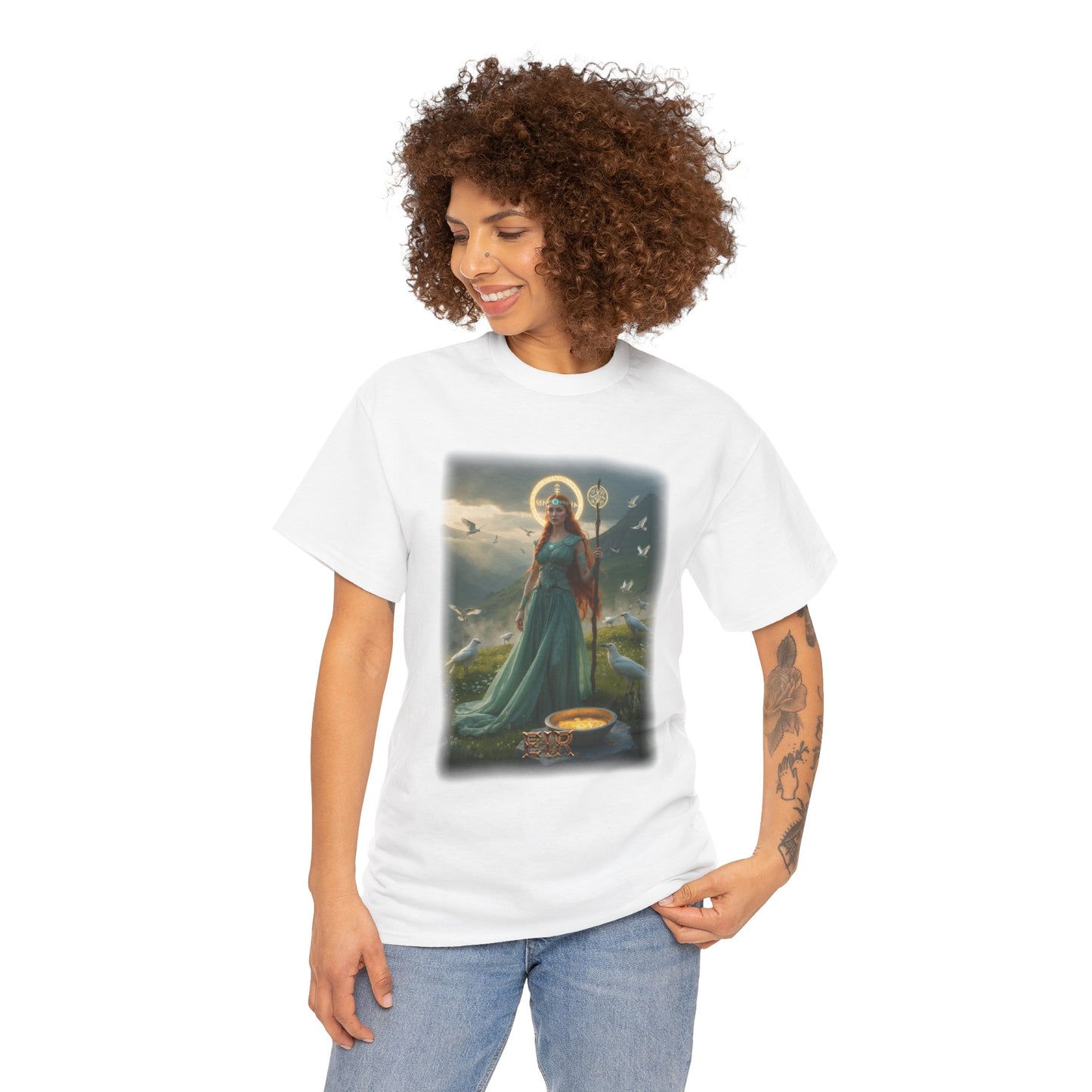 EIR Valkyrie T-Shirt - Associated with medicine, healing, and protection from illness - Norse Mythology