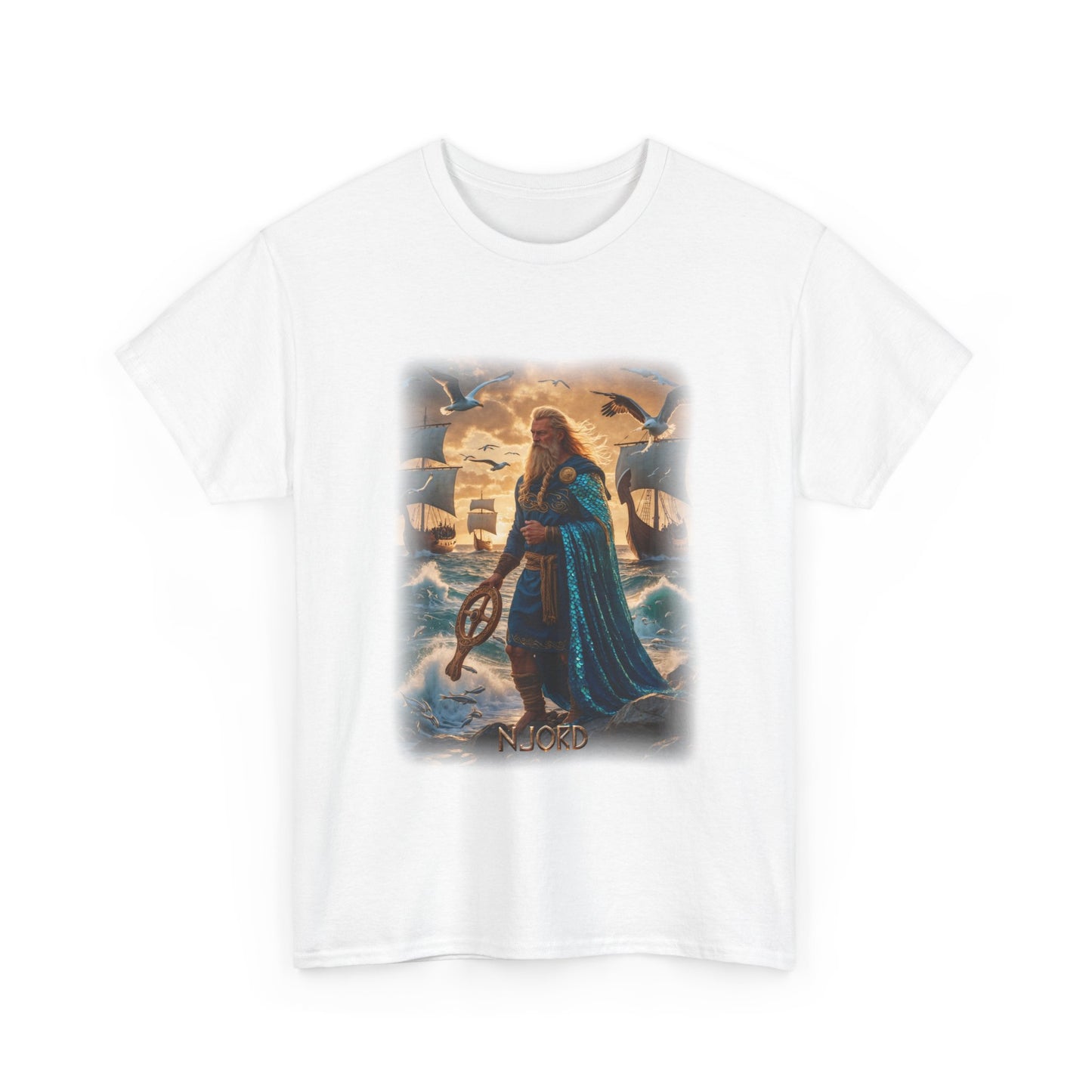NJORD T-Shirt - Known as the god of the sea, wind, and wealth - Norse Mythology