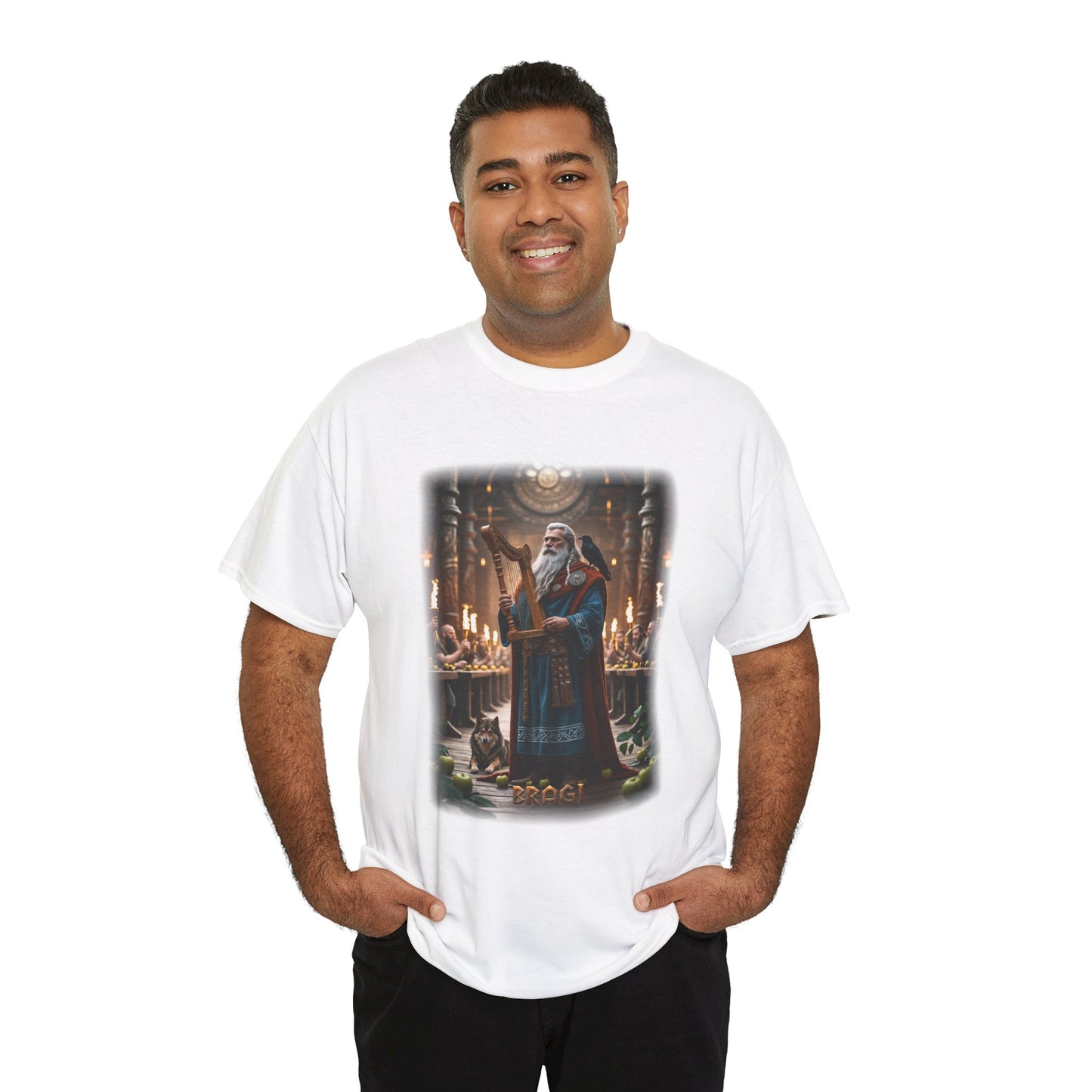 BRAGI T-Shirt - Known for his wisdom, mastery of words, and the power of speech and song - Norse Mythology
