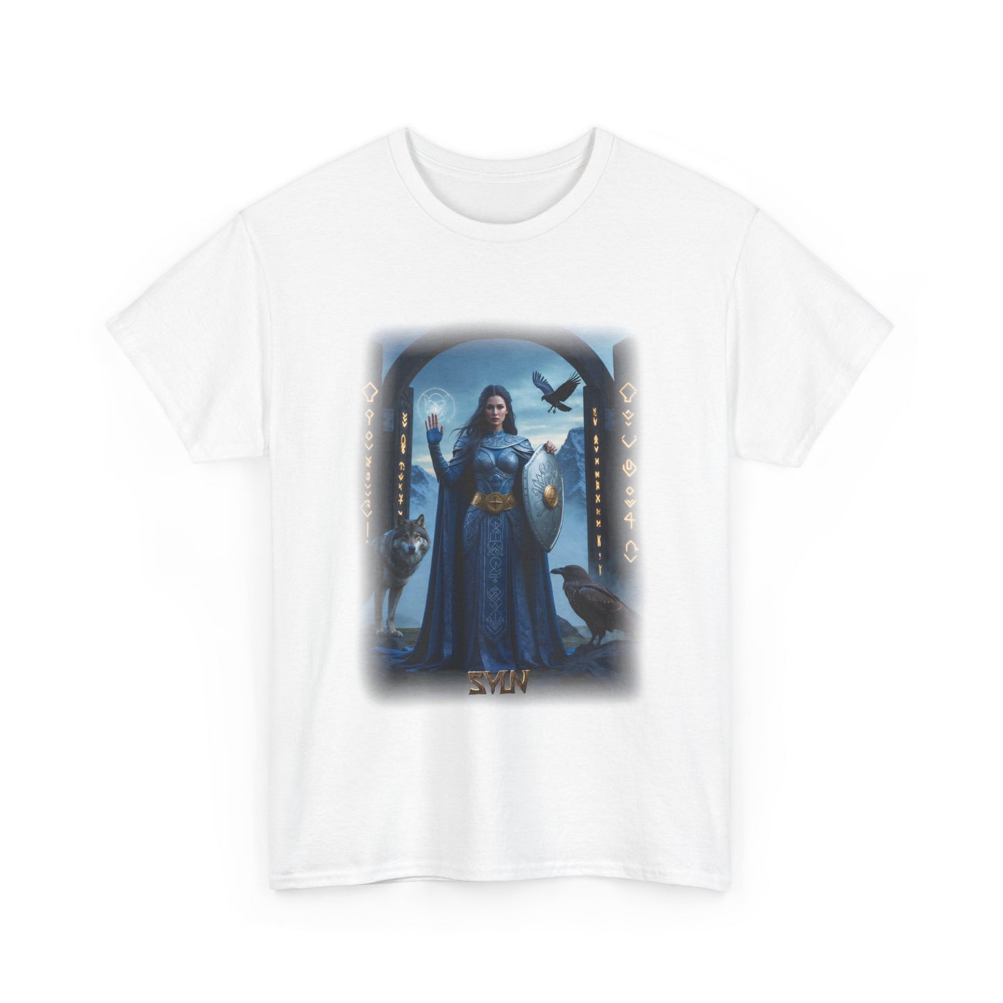 SYN T-Shirt - Goddess of justice, protection, and the rejection of unlawful claims - Norse Mythology