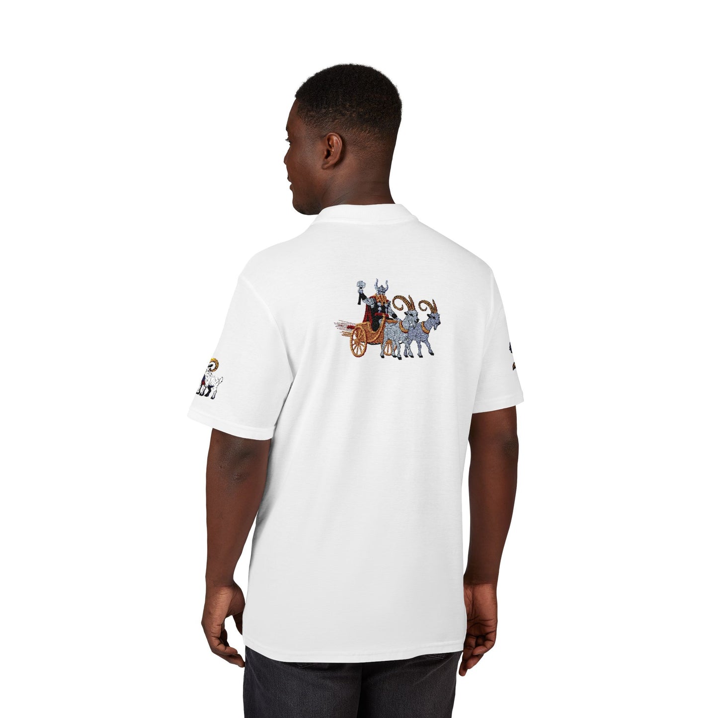 Thor Embroidered Polo Shirt – Norse Mythology Inspired Viking Apparel