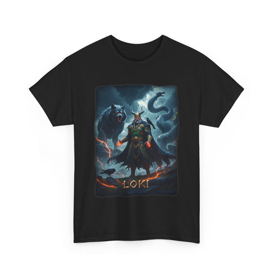 LOKI T-Shirt - Associated with deception, chaos, and change - Norse Mythology
