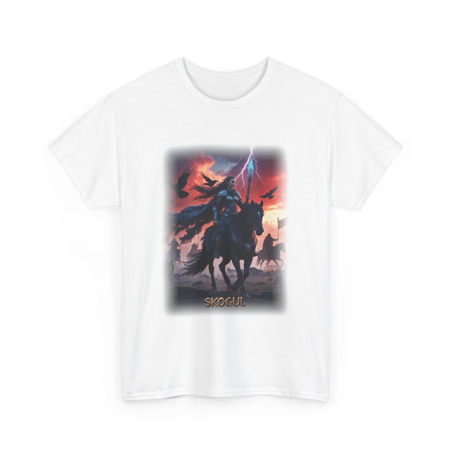 SKÖGUL Valkyrie T-Shirt - Role as a harbinger of war and death - Norse Mythology