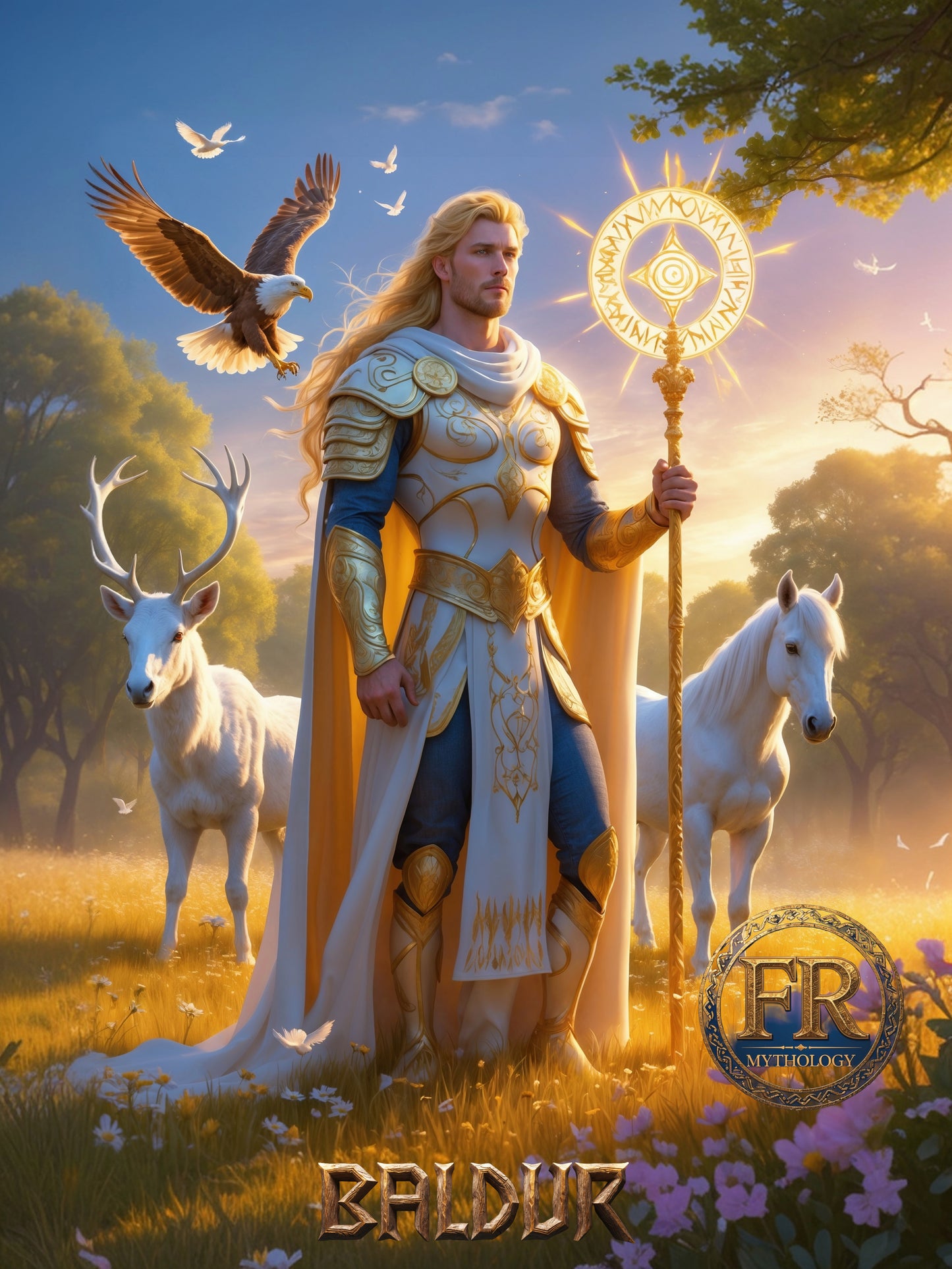 BALDUR T-Shirt - God of light, purity, and beauty - Norse mythology