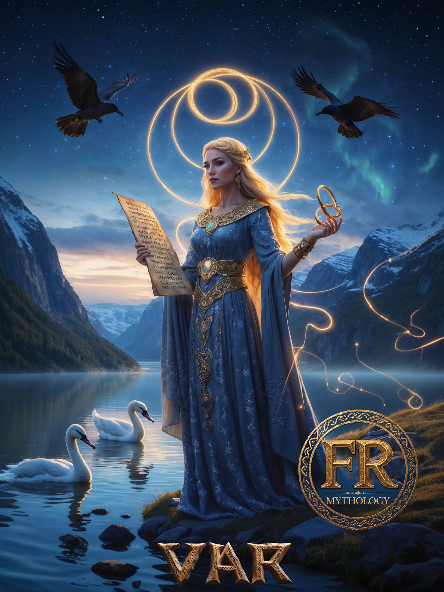 VAR T-Shirt - Goddess of justice and truth in relationships - Norse Mythology