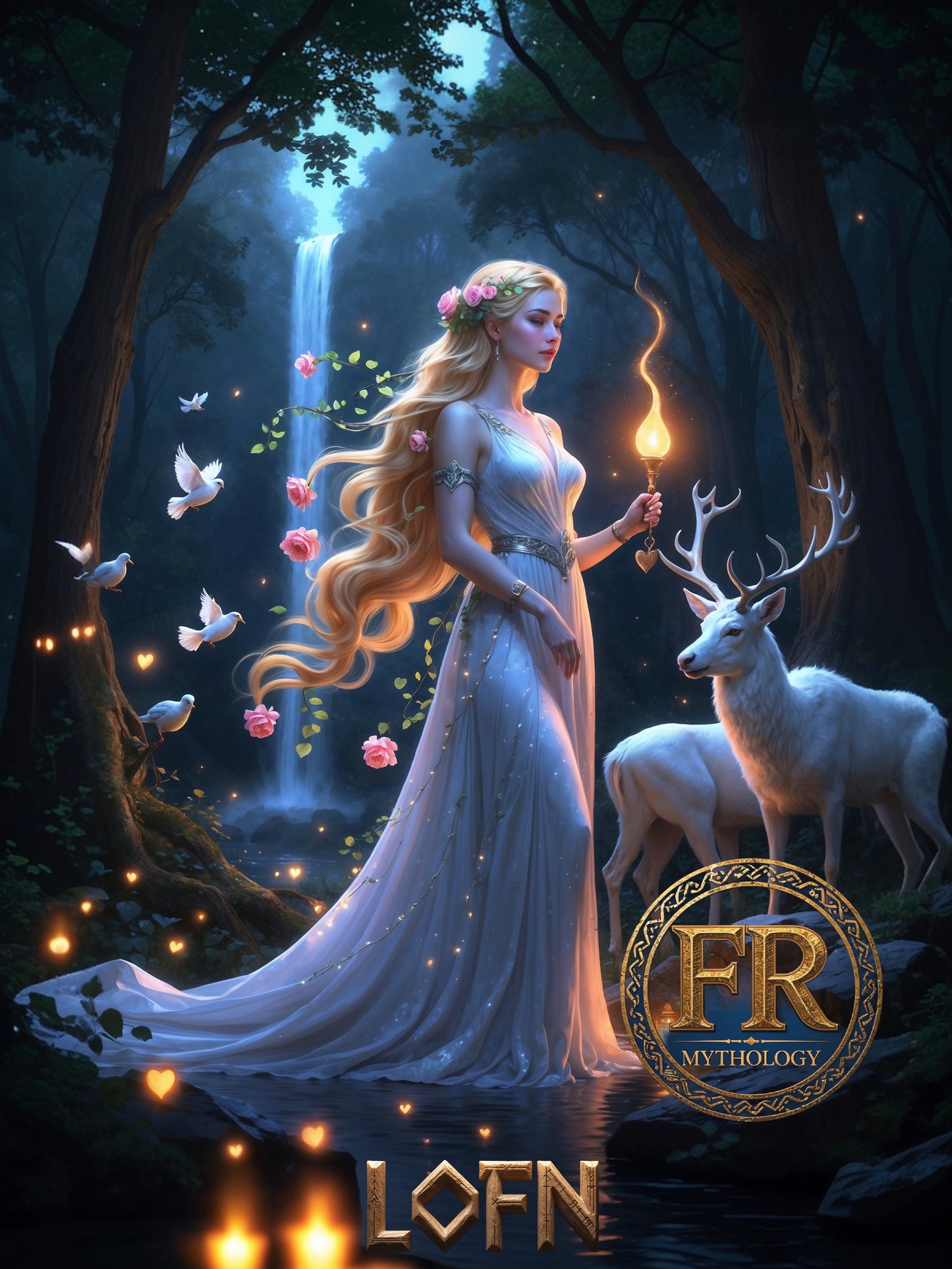 LOFN T-Shirt -  Goddess of love, forbidden relationships, and secret connections - Norse Mythology