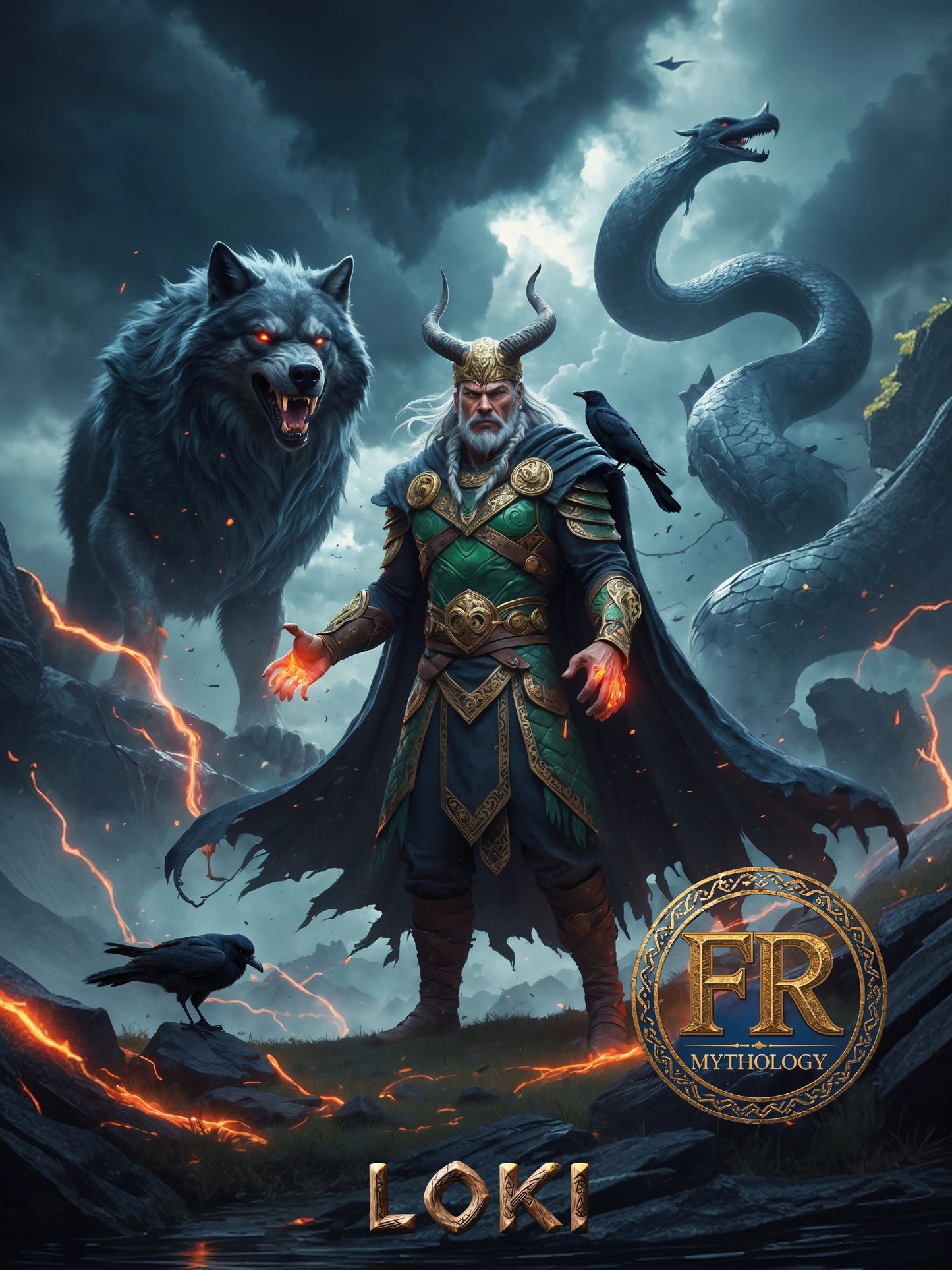 LOKI T-Shirt - Associated with deception, chaos, and change - Norse Mythology