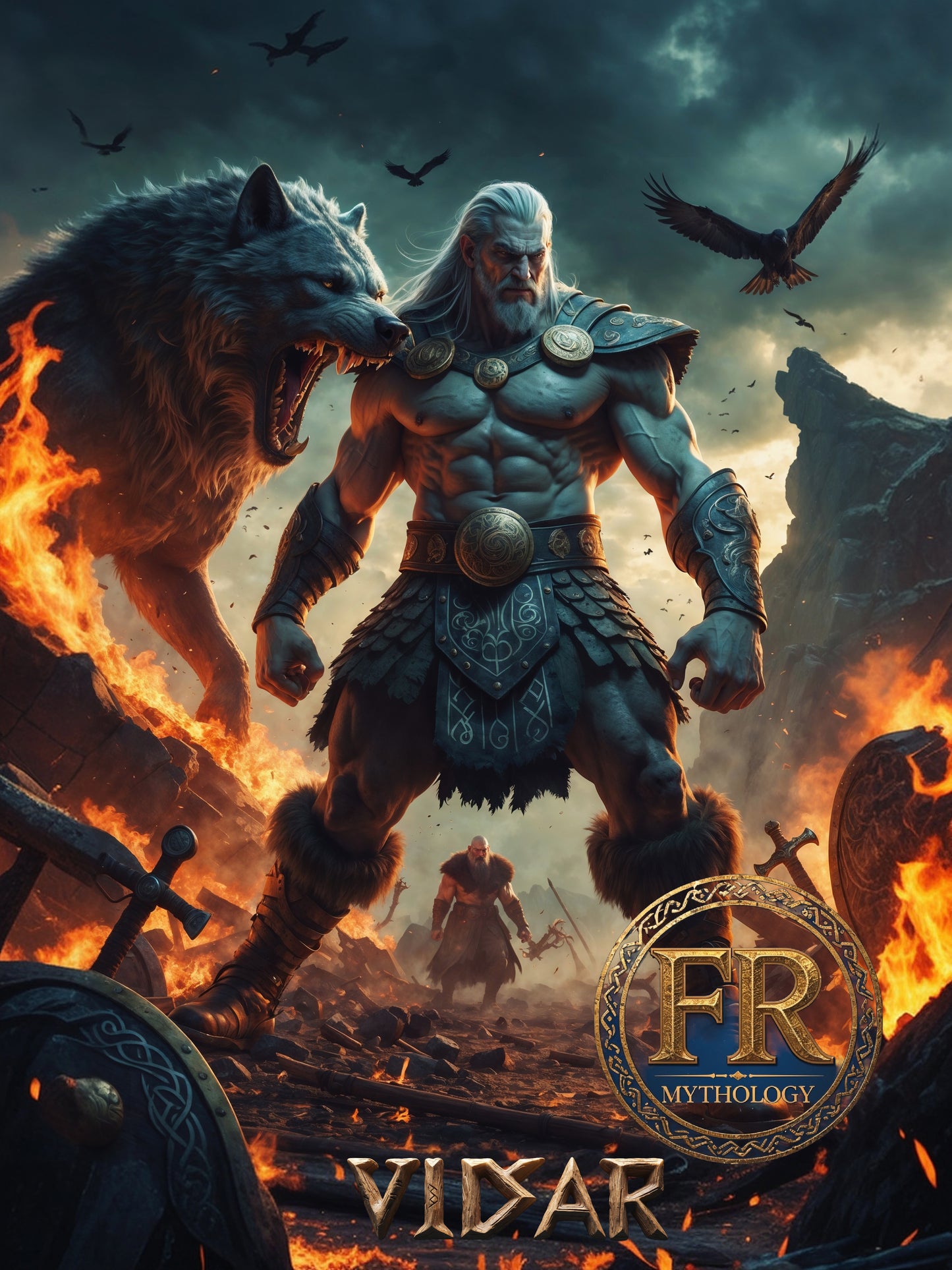VIDAR T-Shirt - Known as the god of vengeance and silence - Norse Mythology