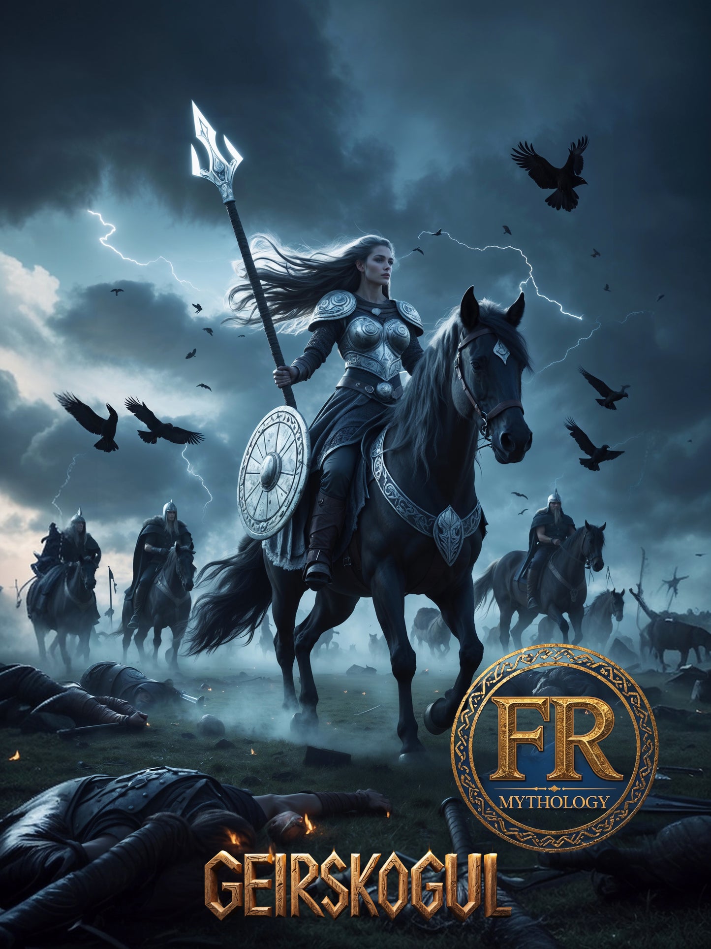 GEIRSKÖGUL Valkyrie T-Shirt - Divine authority over life and death in battle - Norse Mythology